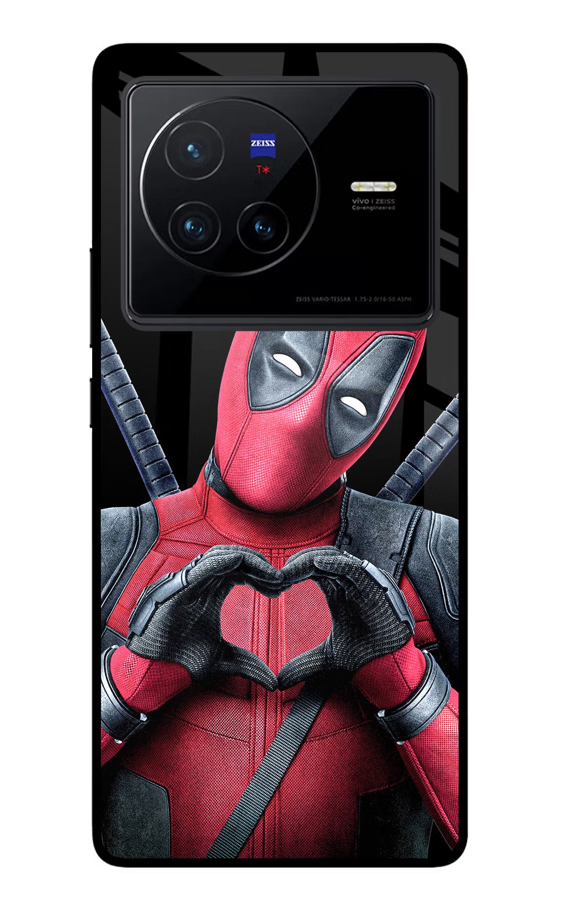 Deadpool Vivo X80 Glass Case - Deadpool Vivo X80 Glass Case Deadpool Vivo X80 Glass Case