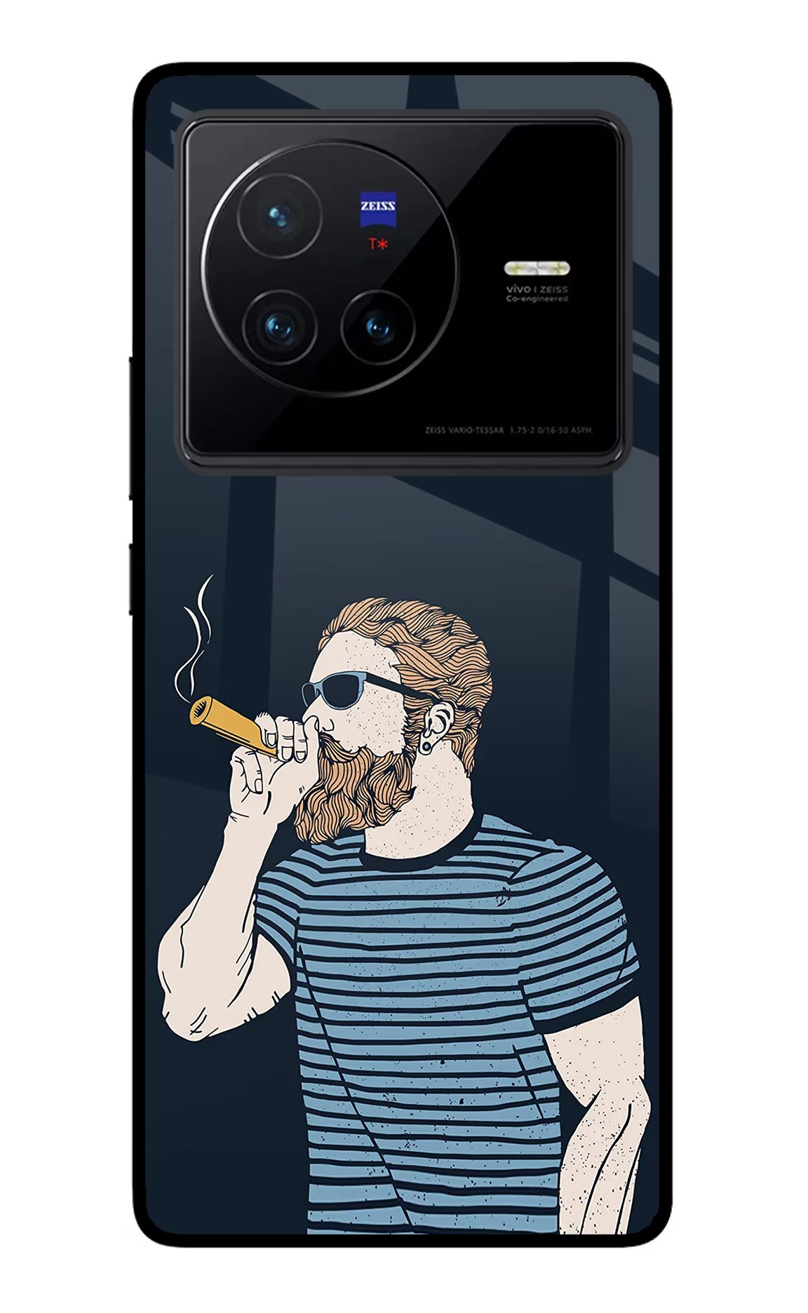 Smoking Vivo X80 Glass Case - Smoking Vivo X80 Glass Case Smoking Vivo X80 Glass Case