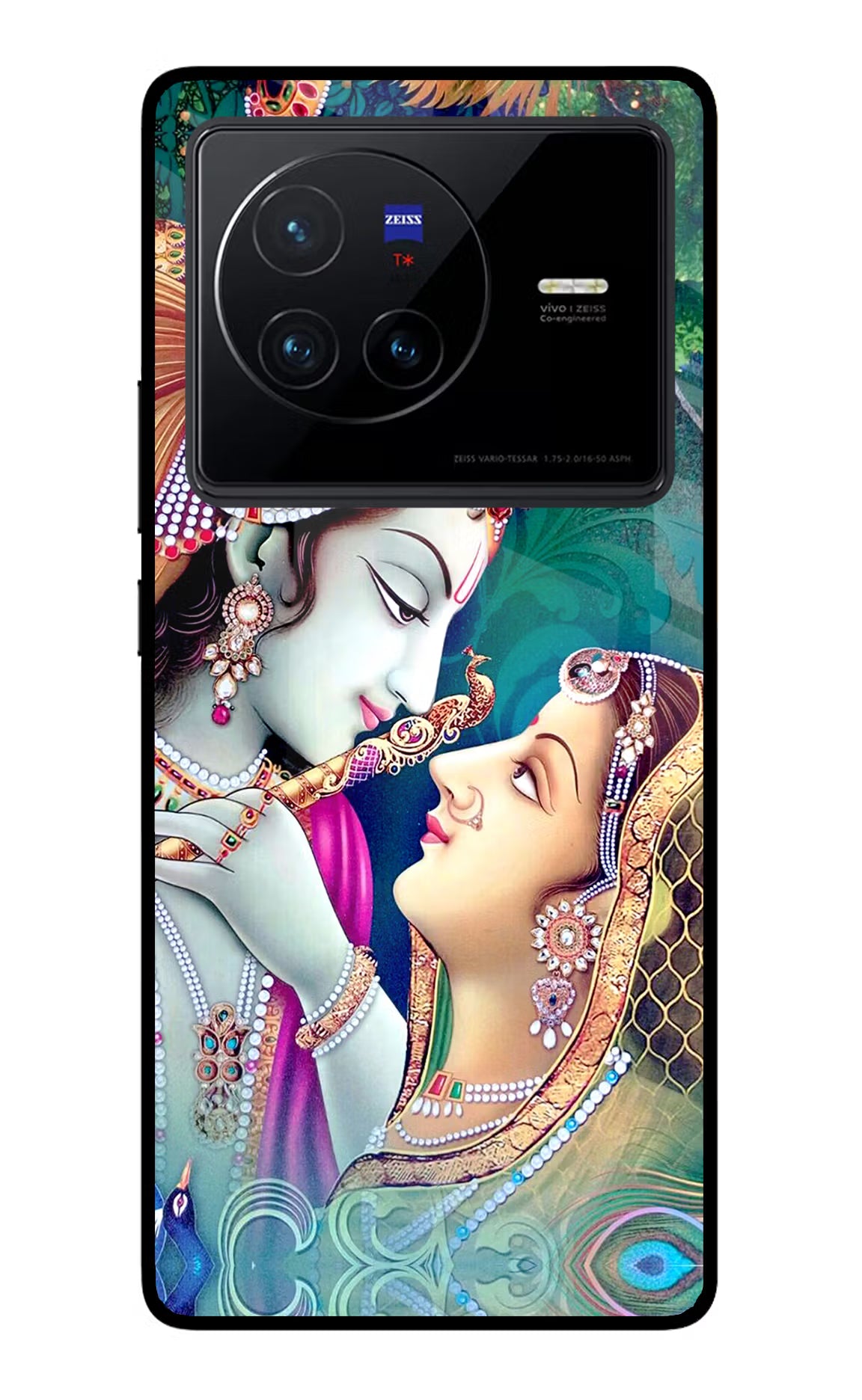 Lord Radha Krishna Vivo X80 Glass Case - Lord Radha Krishna Vivo X80 Glass Case Lord Radha Krishna Vivo X80 Glass Case