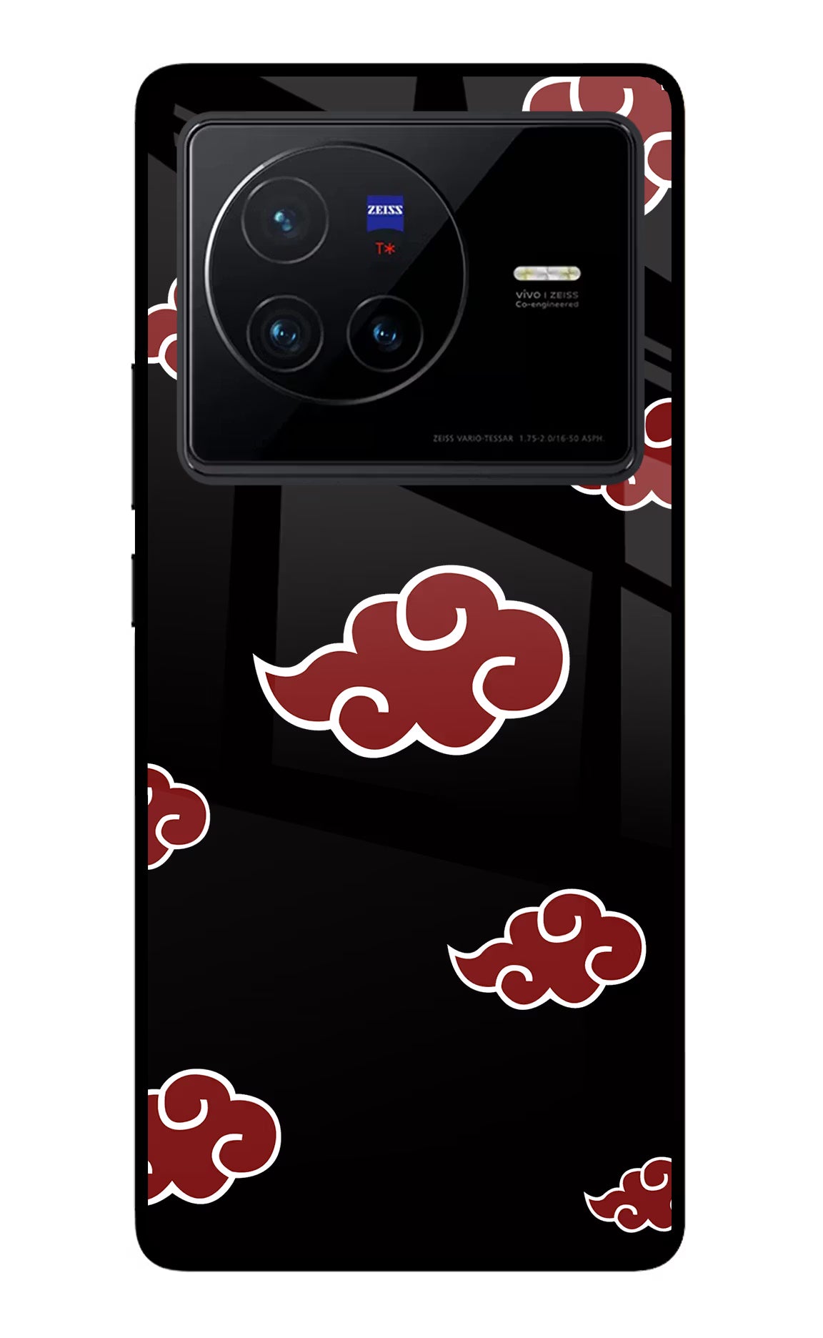 Akatsuki Vivo X80 Back Cover - Akatsuki Vivo X80 Glass Case Back Cover by Casekaro Akatsuki Vivo X80 Glass Case Back Cover by Casekaro