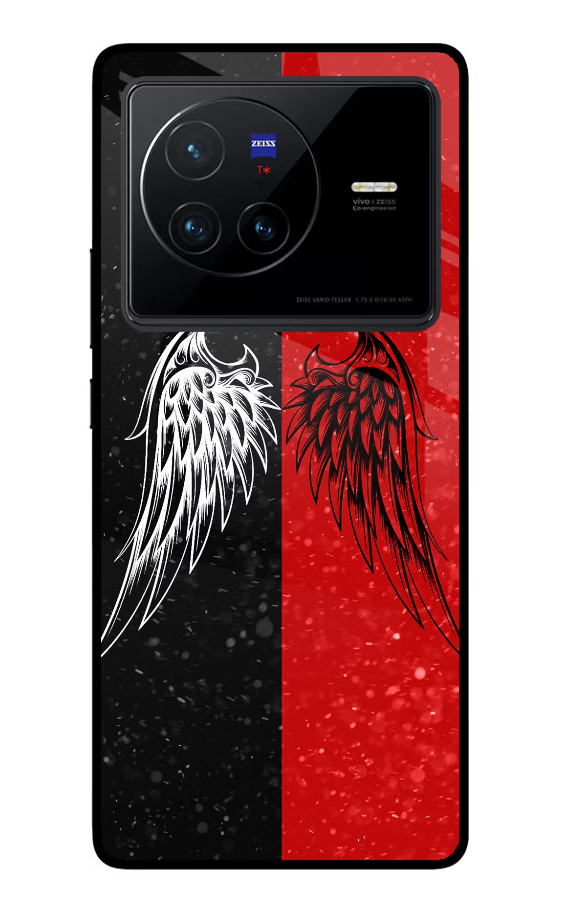 Wings Vivo X80 Back Cover - Wings Vivo X80 Glass Case Back Cover by Casekaro Wings Vivo X80 Glass Case Back Cover by Casekaro