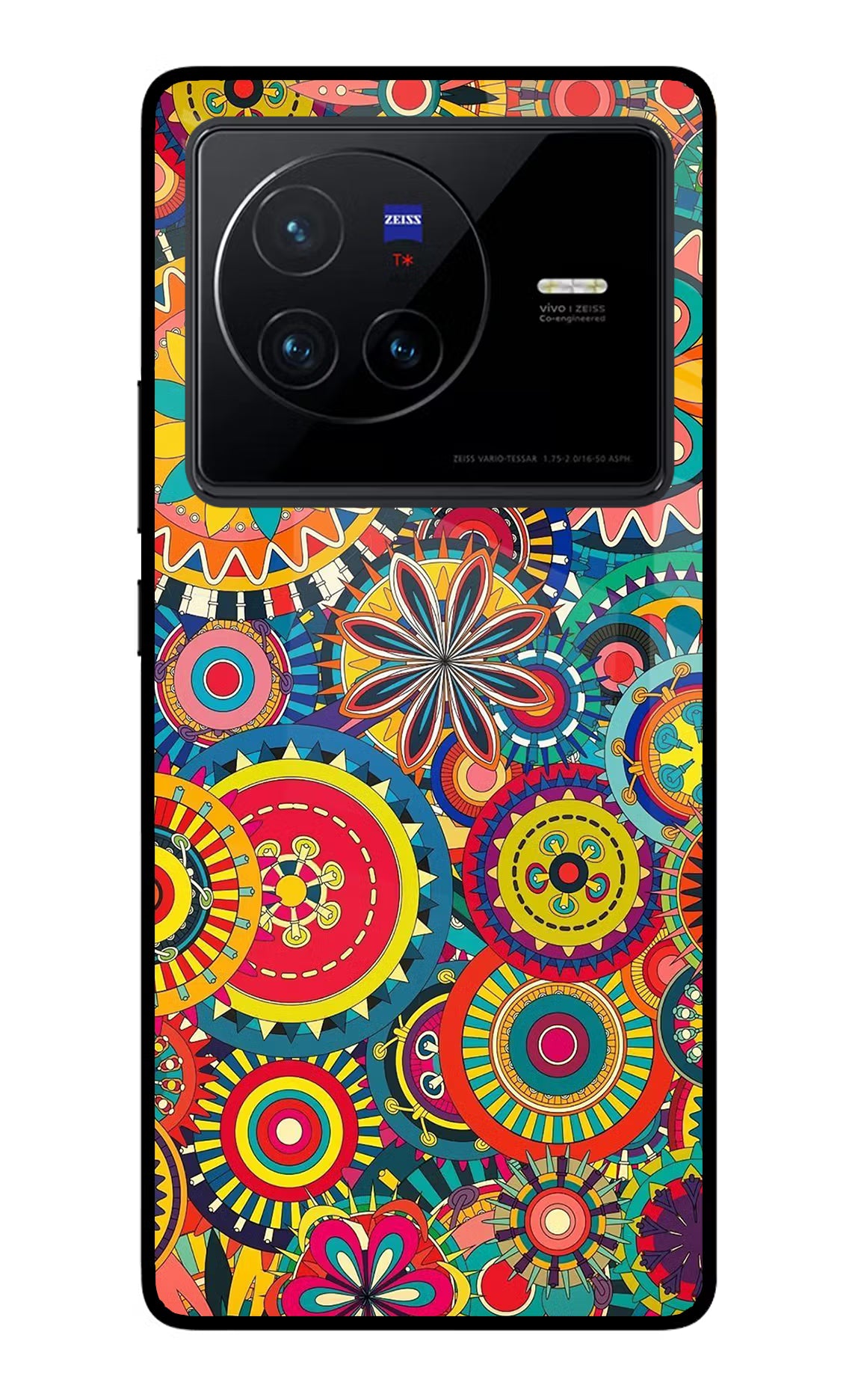 Gol Gol Art Vivo X80 Back Cover - Gol Gol Art Vivo X80 Glass Case Back Cover by Casekaro Gol Gol Art Vivo X80 Glass Case Back Cover by Casekaro