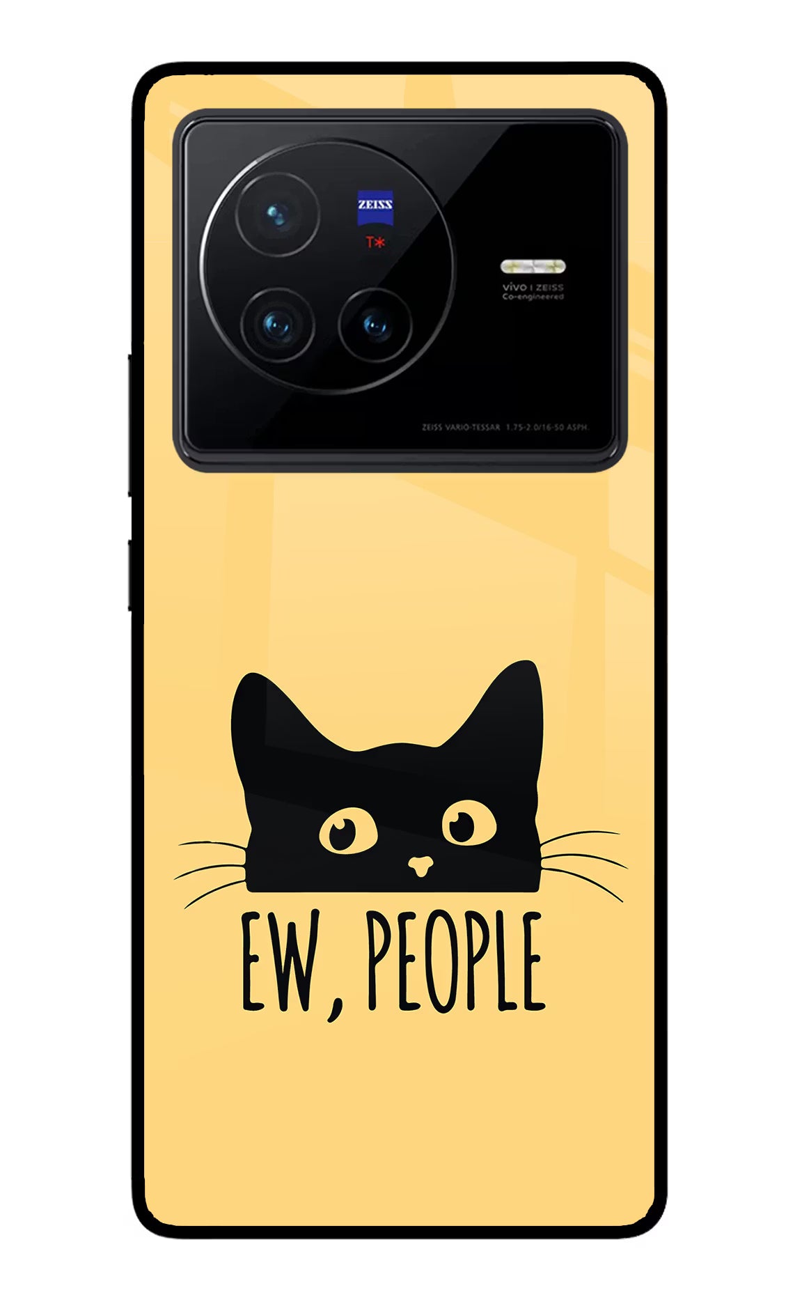 Ew People Catitude Vivo X80 Glass Case - Ew People Catitude Vivo X80 Glass Case Ew People Catitude Vivo X80 Glass Case