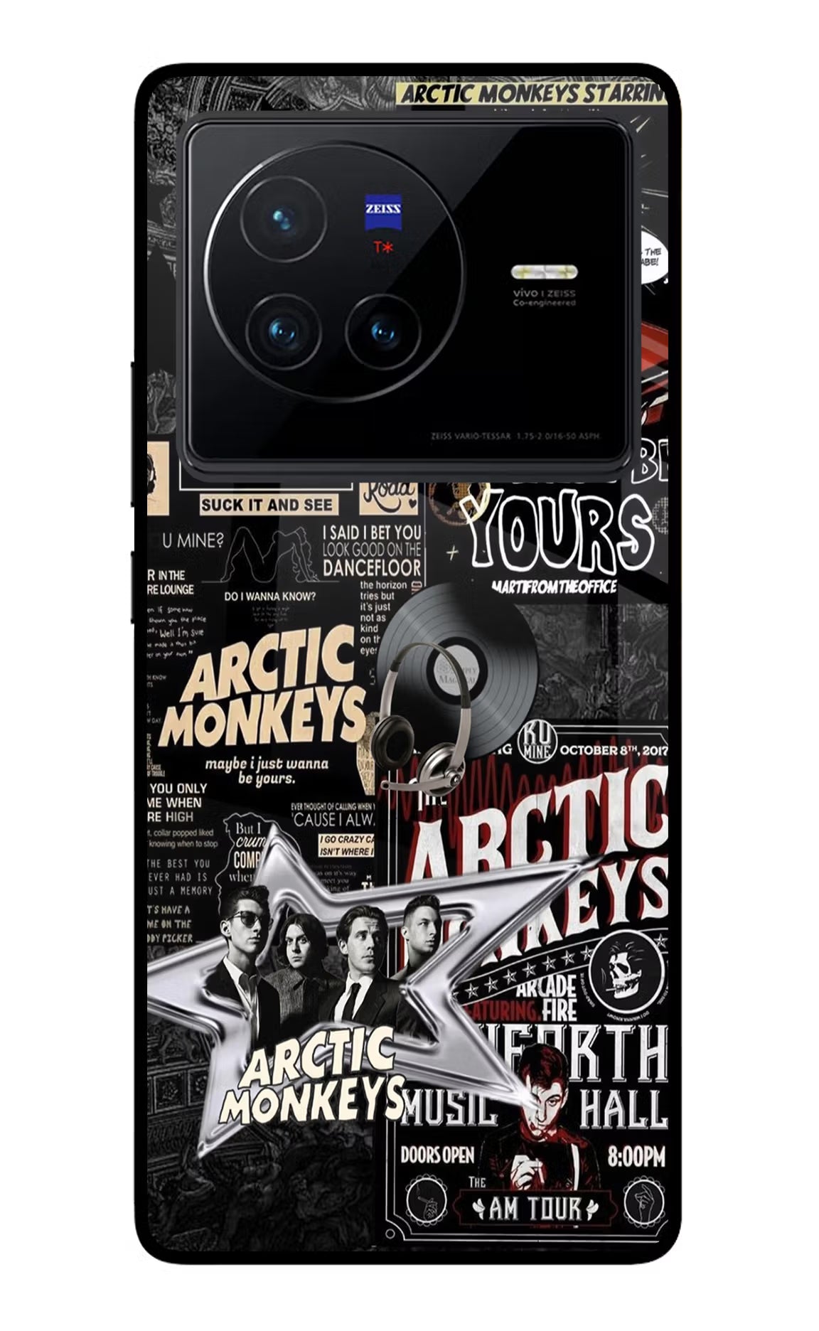 Arctic Monkeys Vivo X80 Glass Case - Arctic Monkeys Vivo X80 Glass Case Arctic Monkeys Vivo X80 Glass Case