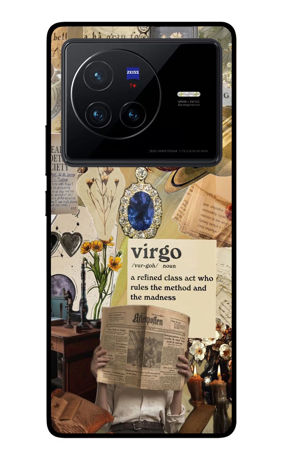 Virgo Zodiac Vivo X80 Glass Case - Virgo Zodiac Vivo X80 Glass Case Virgo Zodiac Vivo X80 Glass Case