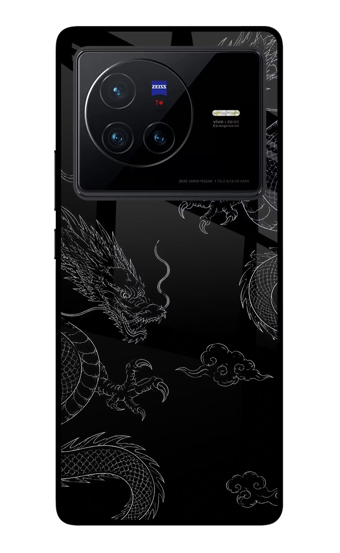 Twin Dragons Vivo X80 Glass Case - Twin Dragons Vivo X80 Glass Case Twin Dragons Vivo X80 Glass Case
