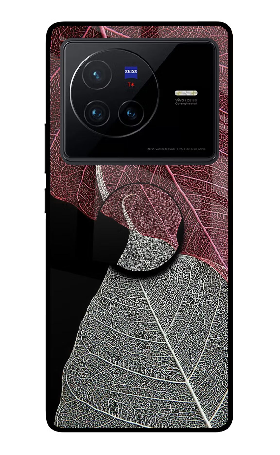 Leaf Pattern Vivo X80 Glass Case - Leaf Pattern Vivo X80 Glass Case Leaf Pattern Vivo X80 Glass Case