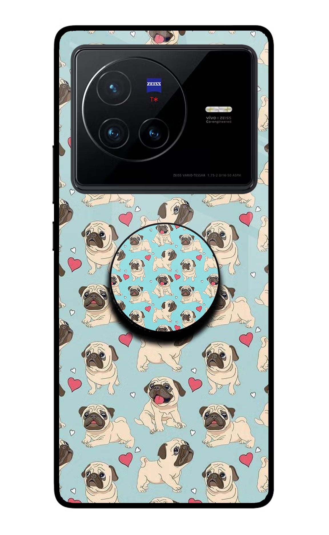 Pug Dog Vivo X80 Glass Case - Pug Dog Vivo X80 Glass Case Pug Dog Vivo X80 Glass Case