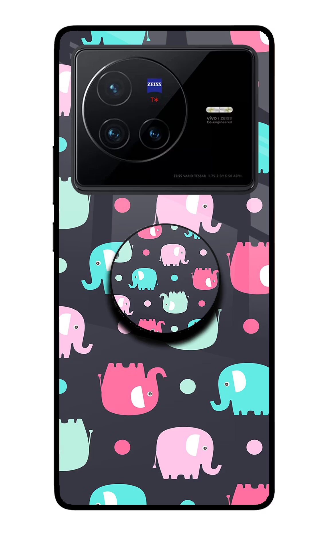 Baby Elephants Vivo X80 Glass Case - Baby Elephants Vivo X80 Glass Case Baby Elephants Vivo X80 Glass Case