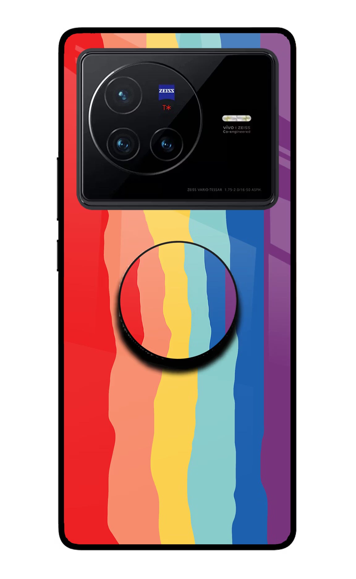 Rainbow Vivo X80 Glass Case - Rainbow Vivo X80 Glass Case Rainbow Vivo X80 Glass Case