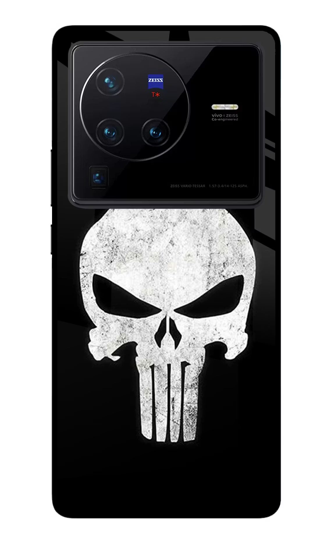 Punisher Skull Vivo X80 Pro Glass Case - Punisher Skull Vivo X80 Pro Glass Case Punisher Skull Vivo X80 Pro Glass Case