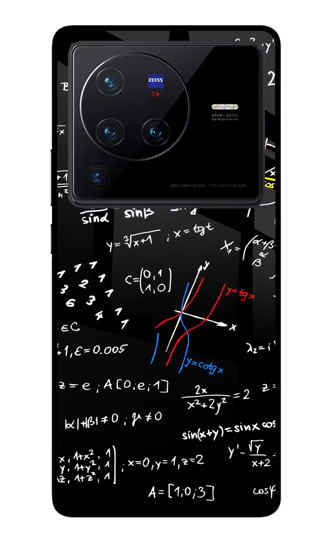 Mathematics Formula Vivo X80 Pro Glass Case Back Cover by Casekaro