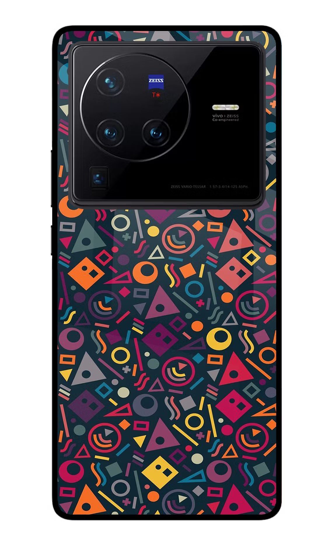 Geometric Abstract Vivo X80 Pro Glass Case - Geometric Abstract Vivo X80 Pro Glass Case Geometric Abstract Vivo X80 Pro Glass Case