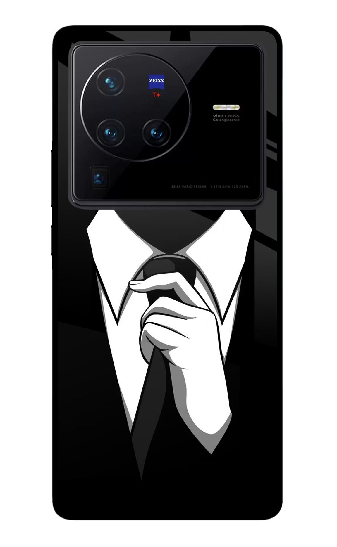 Black Tie Vivo X80 Pro Glass Case - Black Tie Vivo X80 Pro Glass Case Black Tie Vivo X80 Pro Glass Case