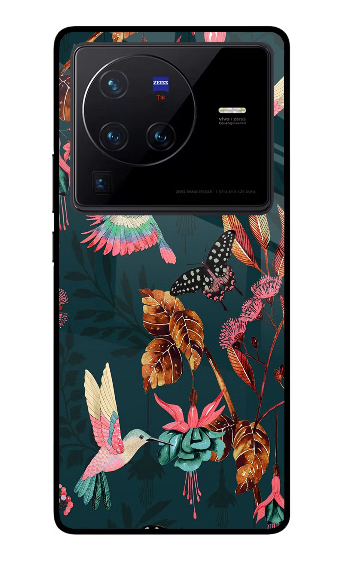 Birds Vivo X80 Pro Glass Case - Birds Vivo X80 Pro Glass Case Birds Vivo X80 Pro Glass Case