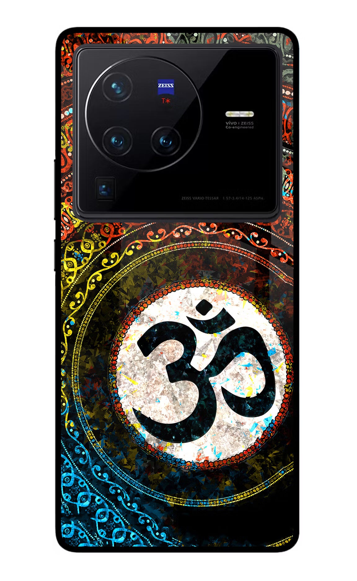 Om Cultural Vivo X80 Pro Glass Case - Om Cultural Vivo X80 Pro Glass Case Om Cultural Vivo X80 Pro Glass Case