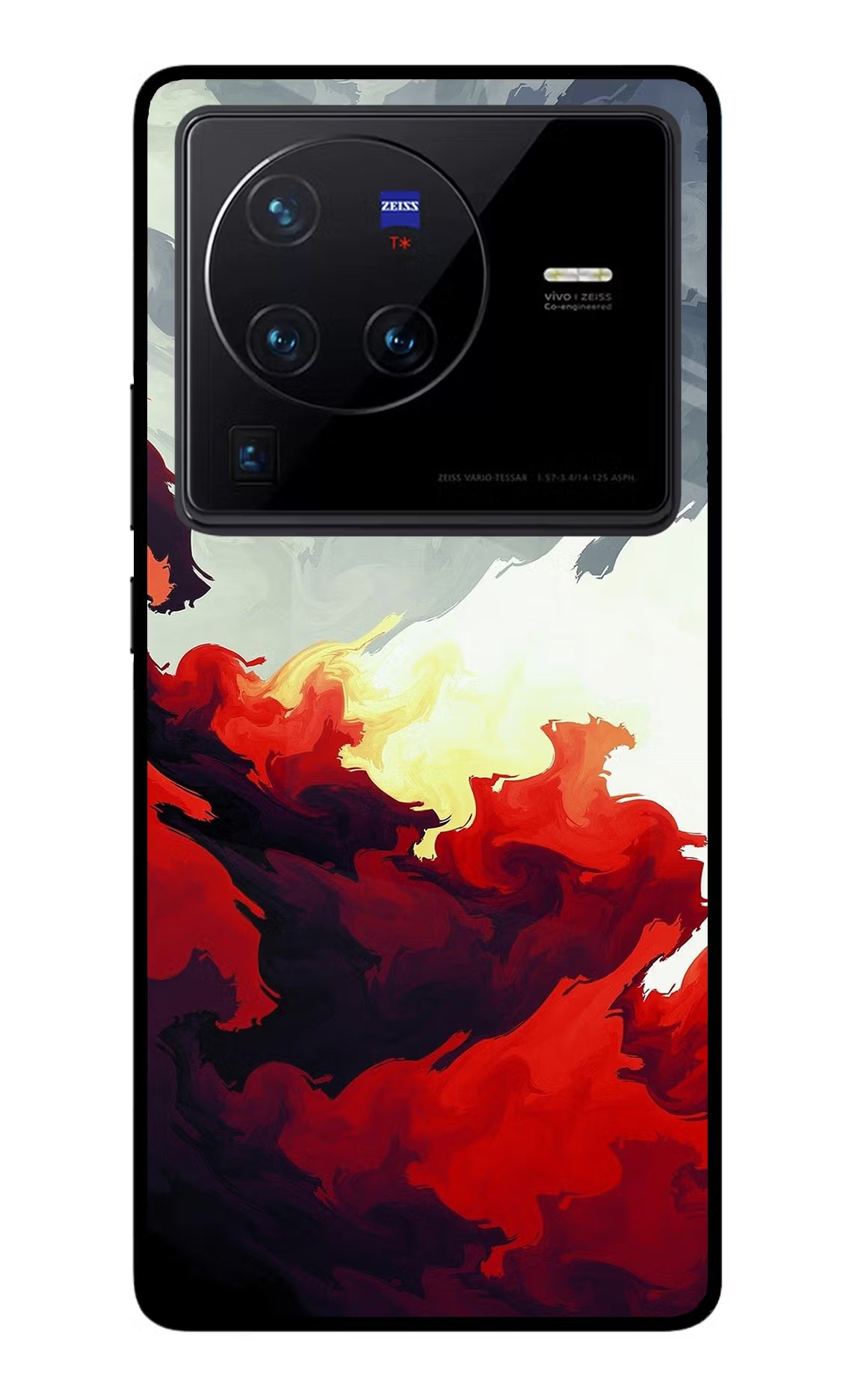Fire Cloud Vivo X80 Pro Glass Case - Fire Cloud Vivo X80 Pro Glass Case Fire Cloud Vivo X80 Pro Glass Case