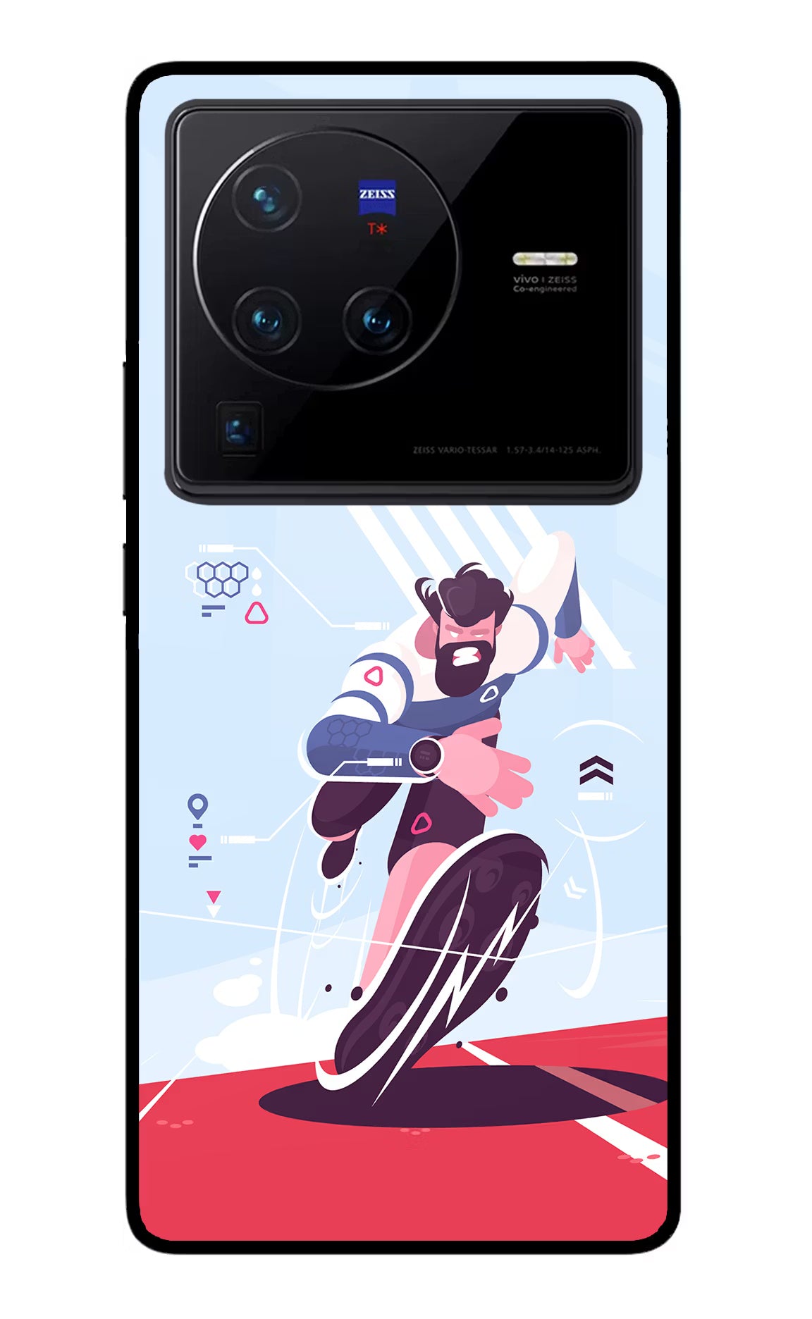 Run Pro Vivo X80 Pro Glass Case - Run Pro Vivo X80 Pro Glass Case Run Pro Vivo X80 Pro Glass Case