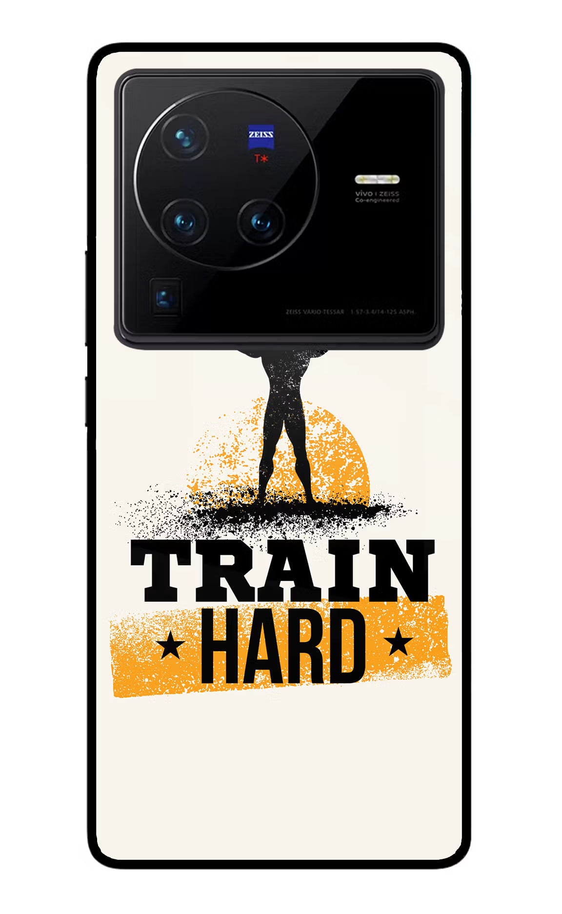 Train Hard Vivo X80 Pro Glass Case - Train Hard Vivo X80 Pro Glass Case Train Hard Vivo X80 Pro Glass Case