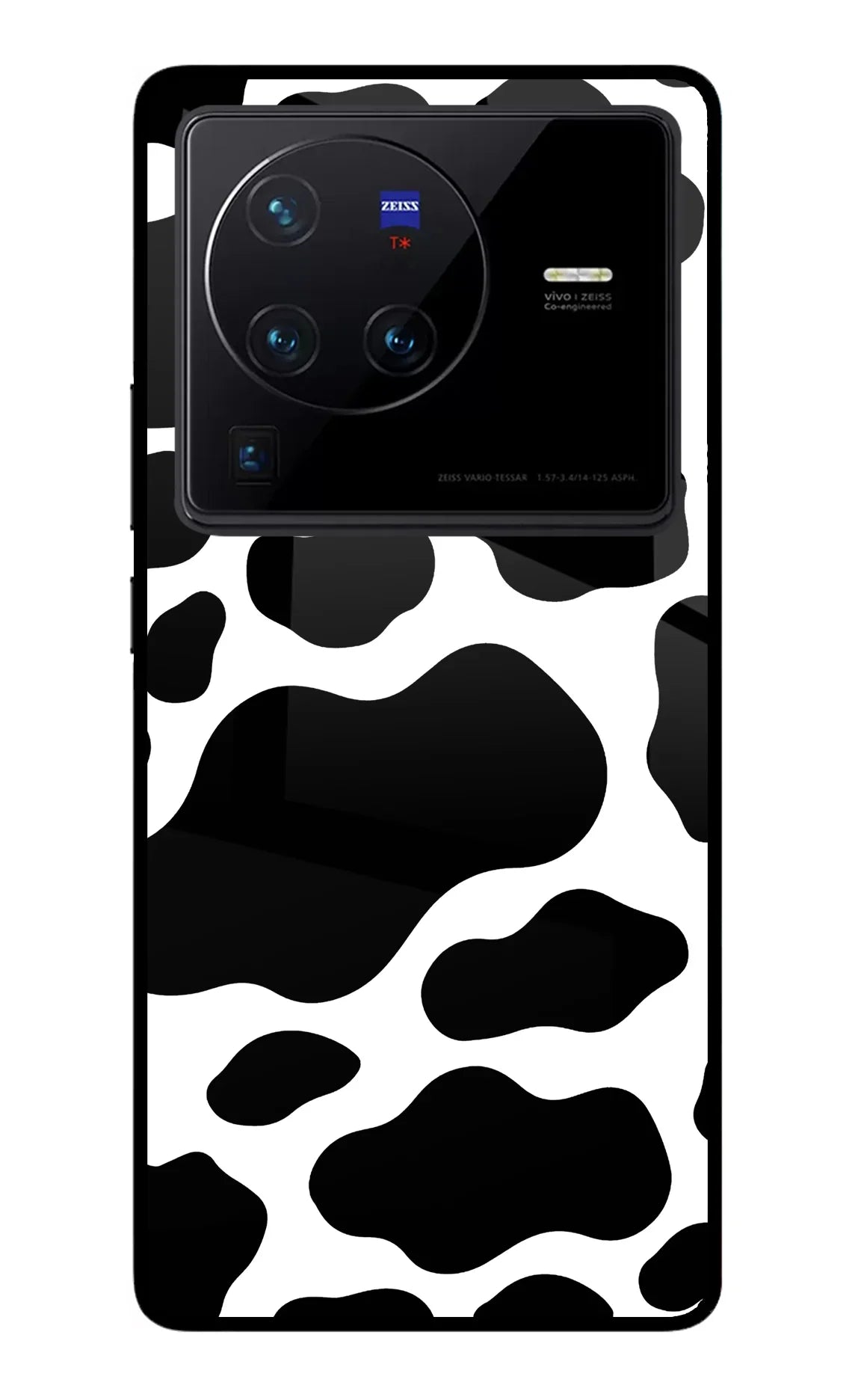 Cow Spots Vivo X80 Pro Glass Case - Cow Spots Vivo X80 Pro Glass Case Cow Spots Vivo X80 Pro Glass Case