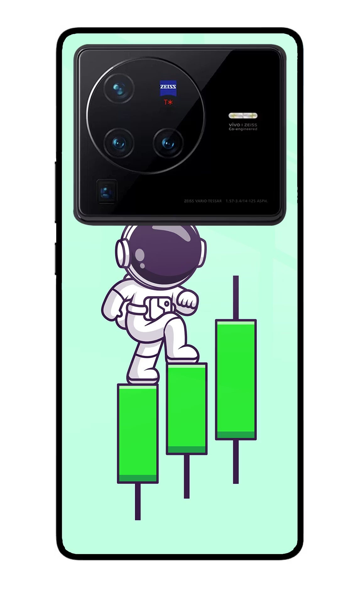 Astronaut Trader Vivo X80 Pro Glass Case - Astronaut Trader Vivo X80 Pro Glass Case Astronaut Trader Vivo X80 Pro Glass Case