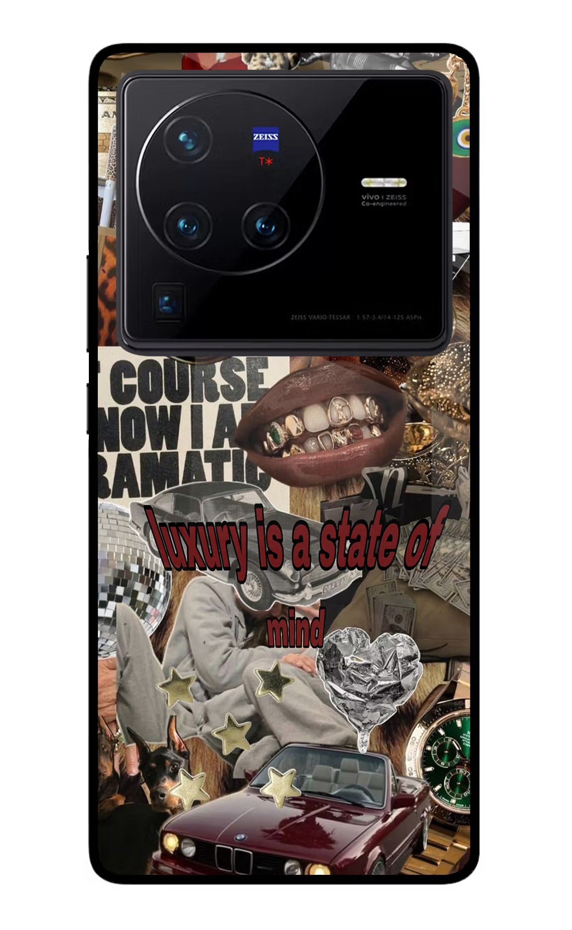 Luxury Vivo X80 Pro Glass Case - Luxury Vivo X80 Pro Glass Case Luxury Vivo X80 Pro Glass Case