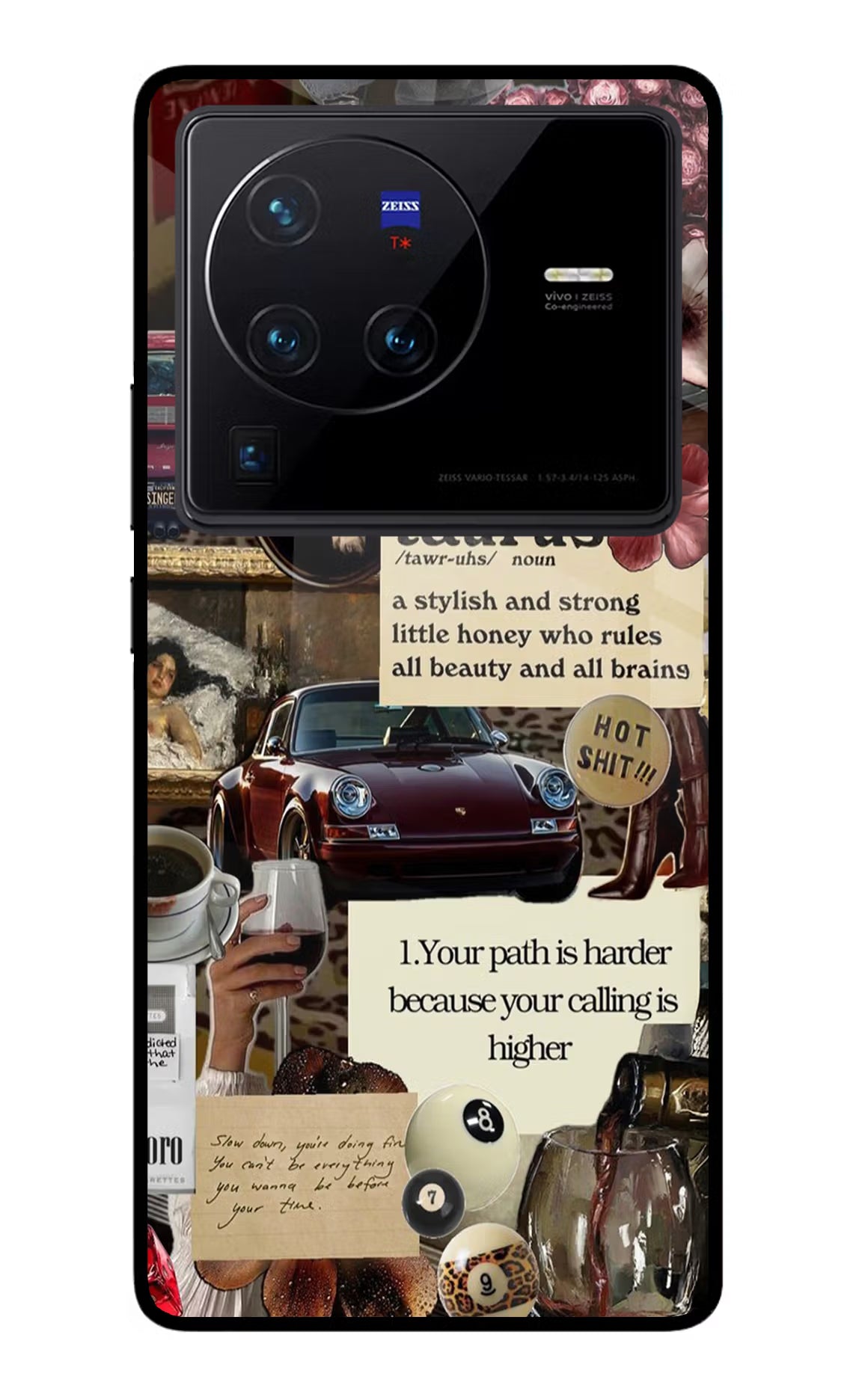 Taurus Zodiac Vivo X80 Pro Glass Case - Taurus Zodiac Vivo X80 Pro Glass Case Taurus Zodiac Vivo X80 Pro Glass Case