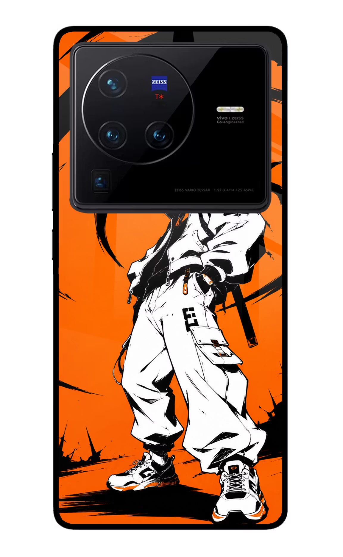 Street Samurai Vivo X80 Pro Glass Case - Street Samurai Vivo X80 Pro Glass Case Street Samurai Vivo X80 Pro Glass Case