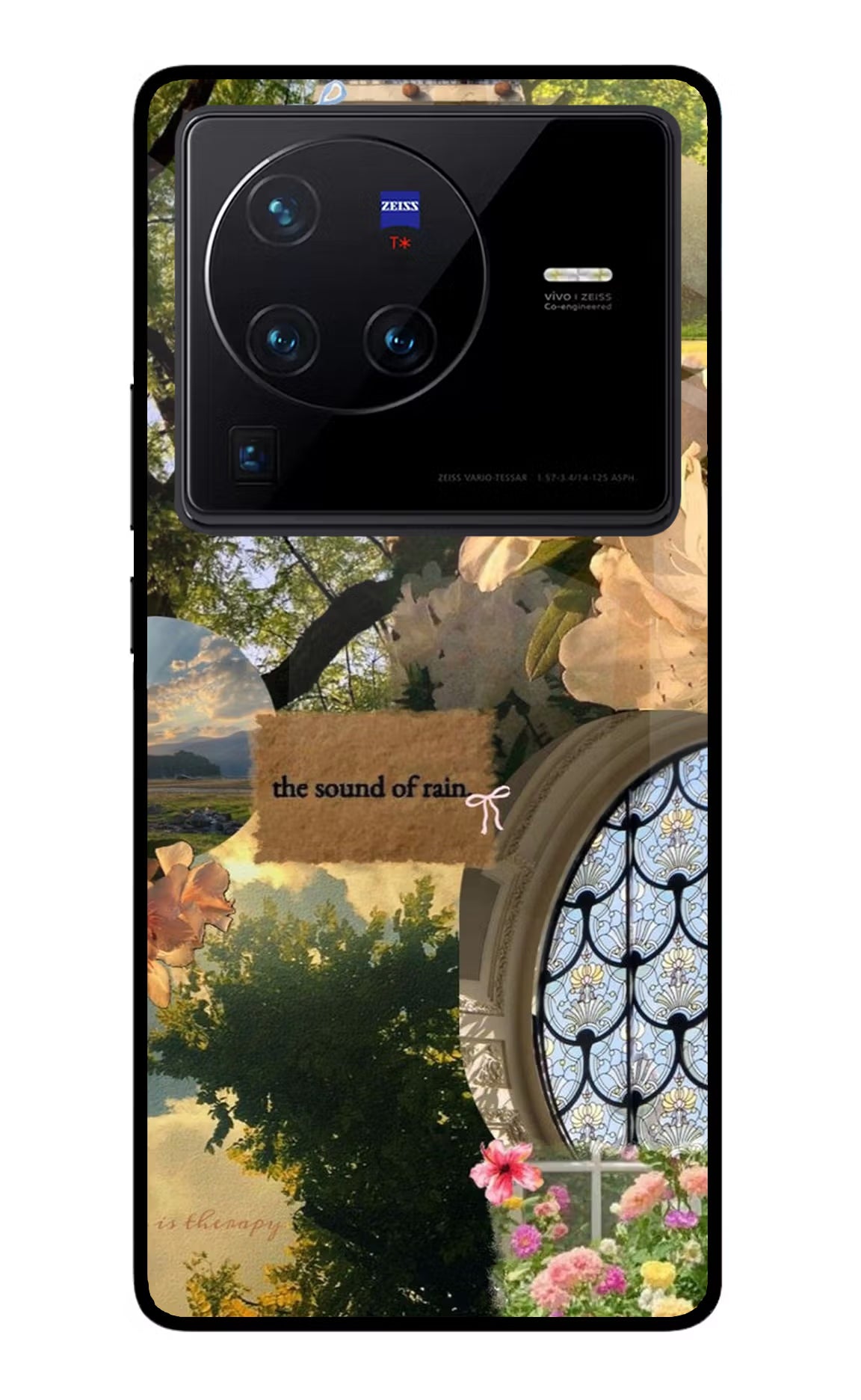 Rain Vivo X80 Pro Glass Case - Rain Vivo X80 Pro Glass Case Rain Vivo X80 Pro Glass Case