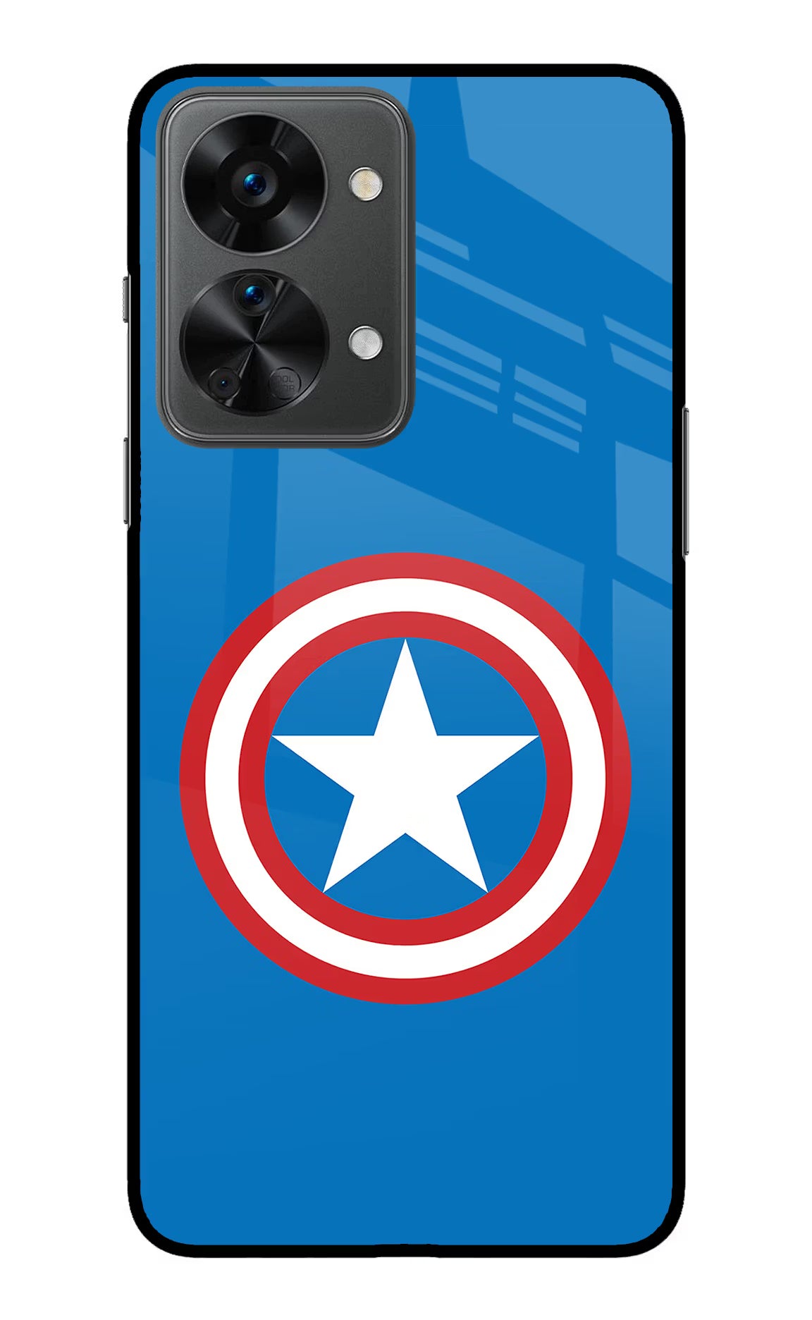 Captain America Logo OnePlus Nord 2T 5G Glass Case - Captain America Logo OnePlus Nord 2T 5G Glass Case Captain America Logo OnePlus Nord 2T 5G Glass Case