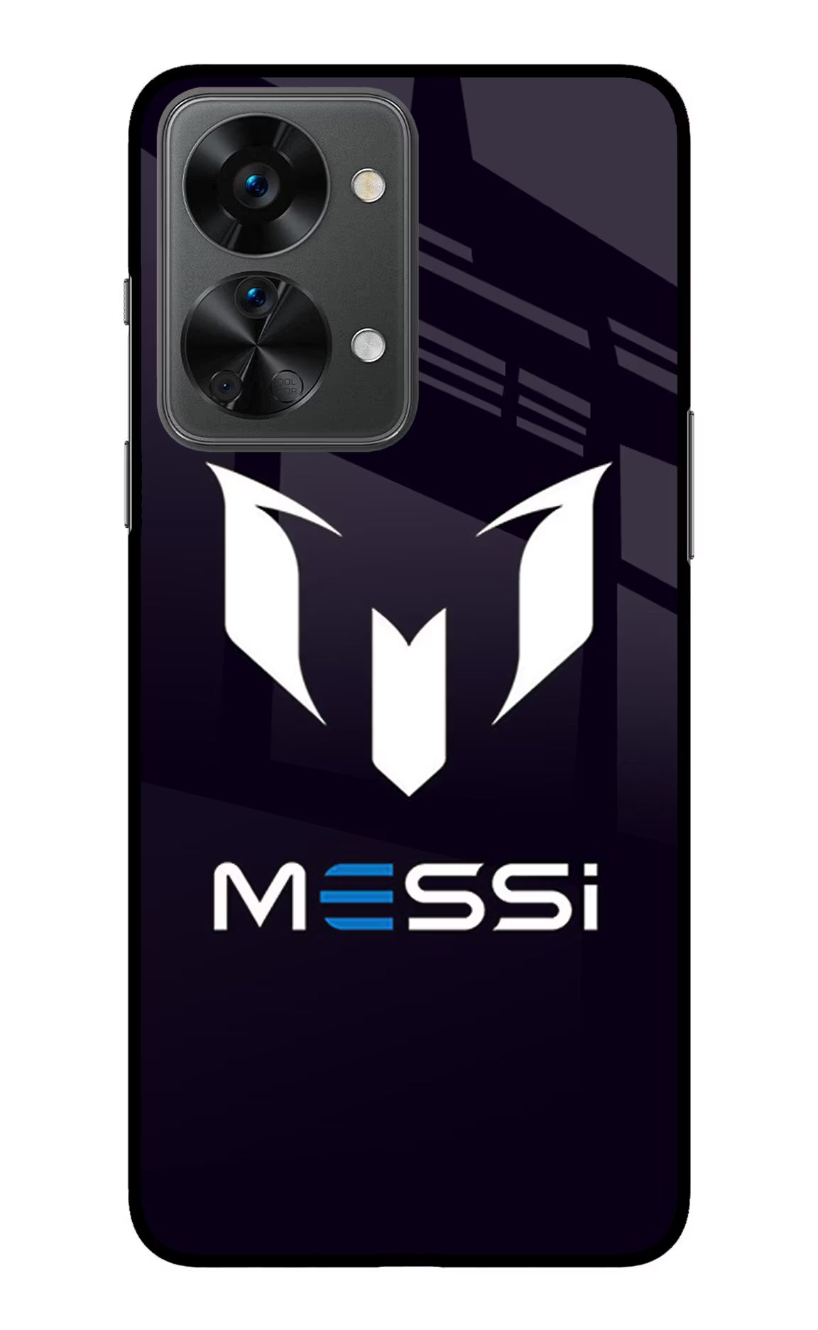 Messi Logo OnePlus Nord 2T 5G Back Cover - Messi Logo OnePlus Nord 2T 5G Glass Case Back Cover by Casekaro Messi Logo OnePlus Nord 2T 5G Glass Case Back Cover by Casekaro