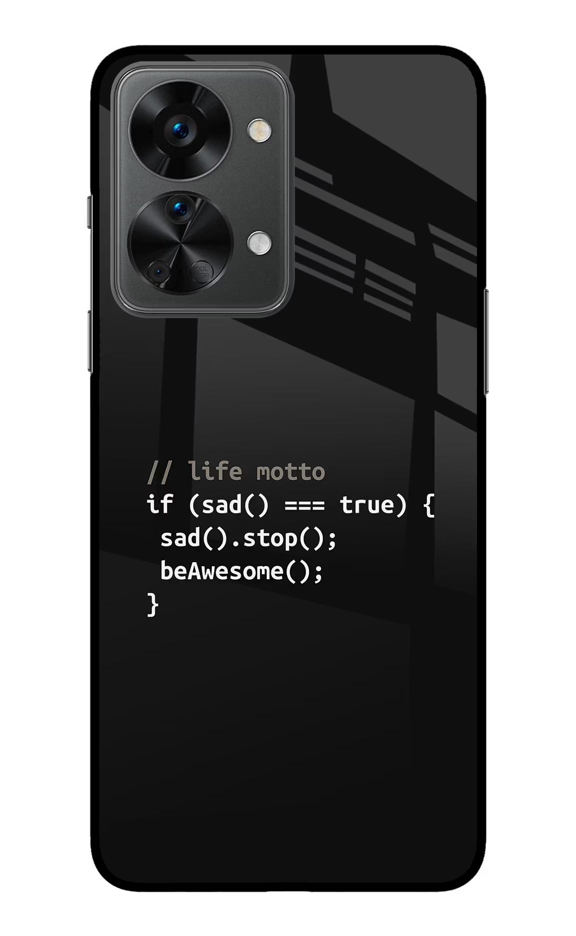 Life Motto Code OnePlus Nord 2T 5G Back Cover - Life Motto Code OnePlus Nord 2T 5G Glass Case Back Cover by Casekaro Life Motto Code OnePlus Nord 2T 5G Glass Case Back Cover by Casekaro