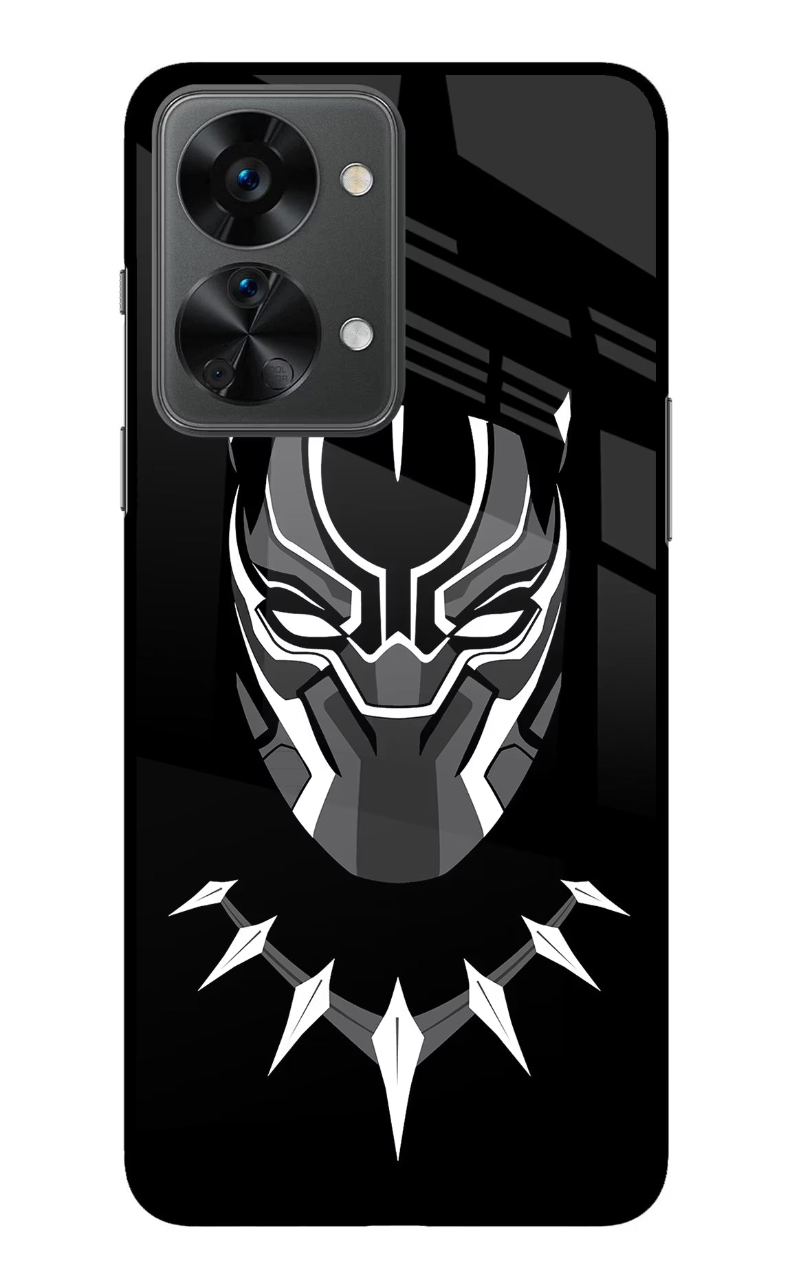 Black Panther OnePlus Nord 2T 5G Back Cover - Black Panther OnePlus Nord 2T 5G Glass Case Back Cover by Casekaro Black Panther OnePlus Nord 2T 5G Glass Case Back Cover by Casekaro