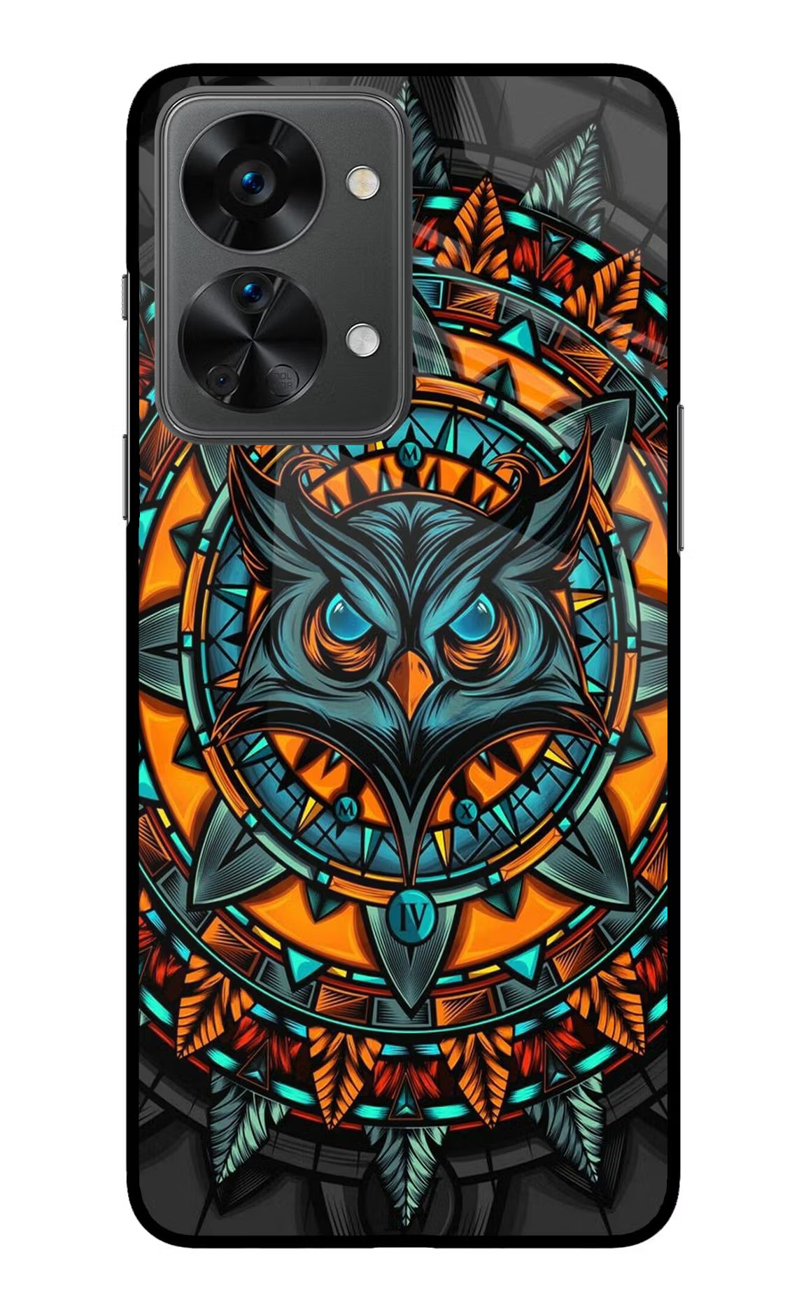 Angry Owl Art OnePlus Nord 2T 5G Back Cover - Angry Owl Art OnePlus Nord 2T 5G Glass Case Back Cover by Casekaro Angry Owl Art OnePlus Nord 2T 5G Glass Case Back Cover by Casekaro
