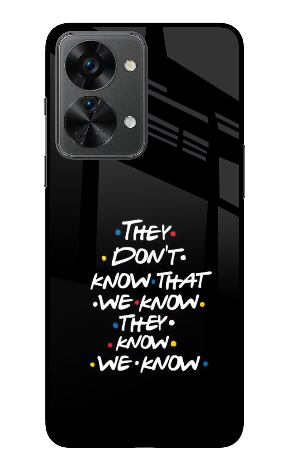 FRIENDS Dialogue OnePlus Nord 2T 5G Back Cover - FRIENDS Dialogue OnePlus Nord 2T 5G Glass Case Back Cover by Casekaro FRIENDS Dialogue OnePlus Nord 2T 5G Glass Case Back Cover by Casekaro