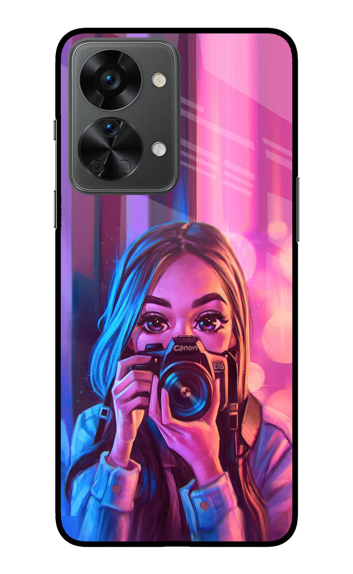 Girl Photographer OnePlus Nord 2T 5G Glass Case - Girl Photographer OnePlus Nord 2T 5G Glass Case Girl Photographer OnePlus Nord 2T 5G Glass Case