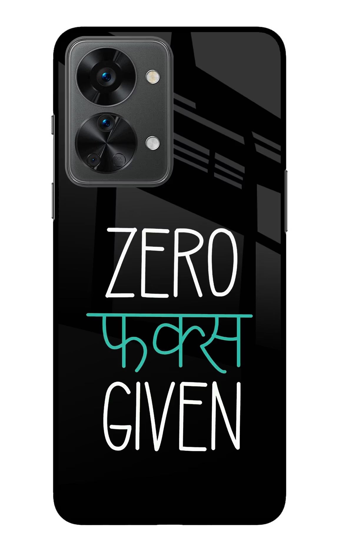 Zero Fucks Given OnePlus Nord 2T 5G Back Cover - Zero Fucks Given OnePlus Nord 2T 5G Glass Case Back Cover by Casekaro Zero Fucks Given OnePlus Nord 2T 5G Glass Case Back Cover by Casekaro