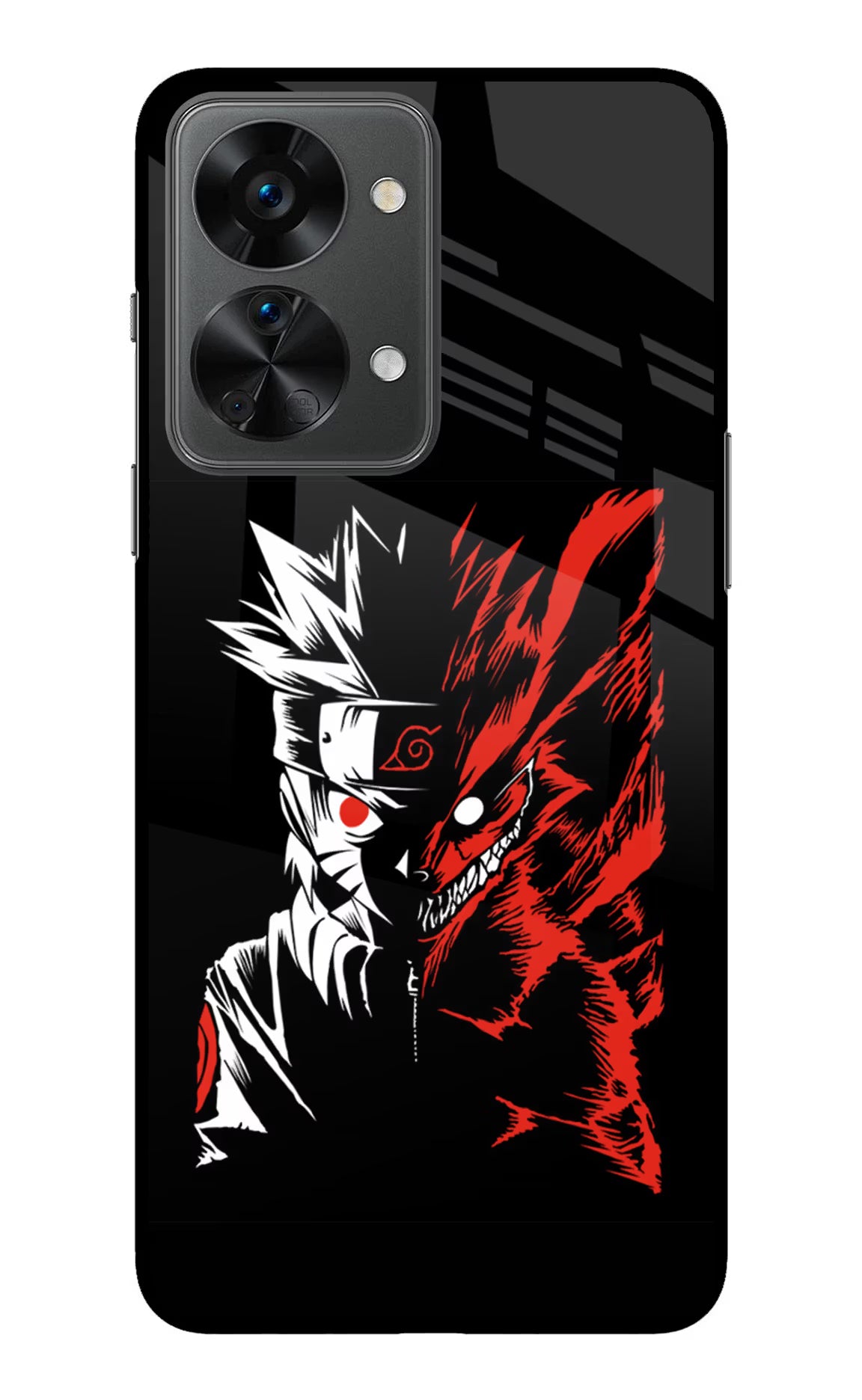 Naruto Two Face OnePlus Nord 2T 5G Back Cover - Naruto Two Face OnePlus Nord 2T 5G Glass Case Back Cover by Casekaro Naruto Two Face OnePlus Nord 2T 5G Glass Case Back Cover by Casekaro