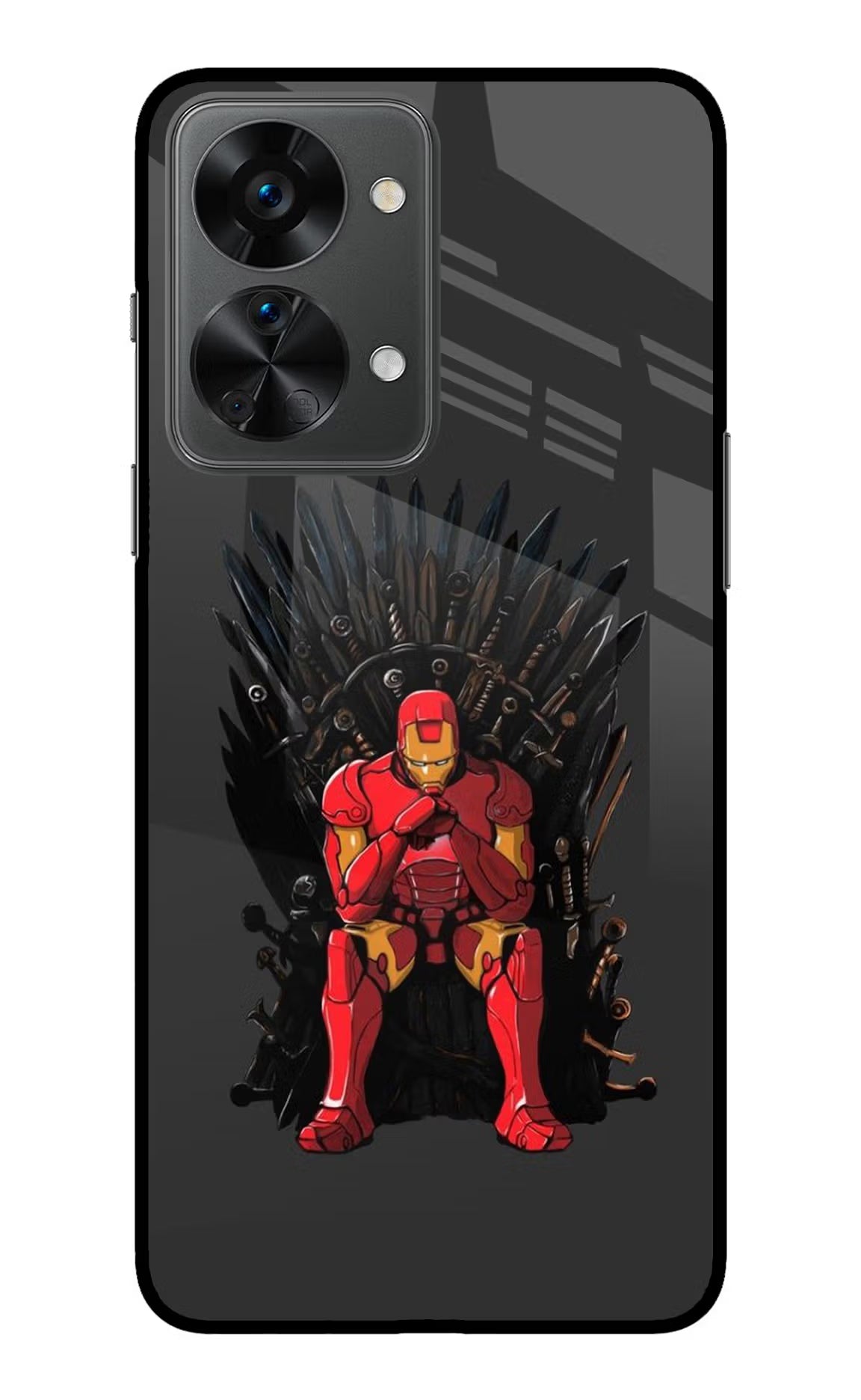 Ironman Throne OnePlus Nord 2T 5G Glass Case - Ironman Throne OnePlus Nord 2T 5G Glass Case Ironman Throne OnePlus Nord 2T 5G Glass Case