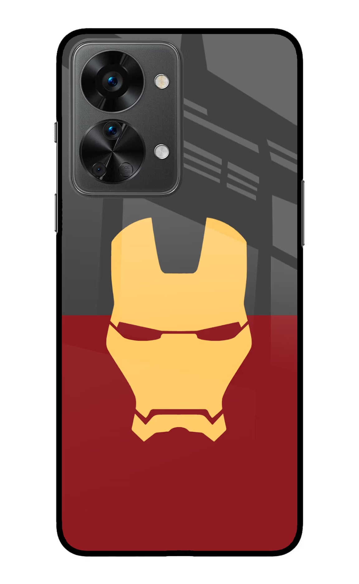 Ironman OnePlus Nord 2T 5G Back Cover - Ironman OnePlus Nord 2T 5G Glass Case Back Cover by Casekaro Ironman OnePlus Nord 2T 5G Glass Case Back Cover by Casekaro