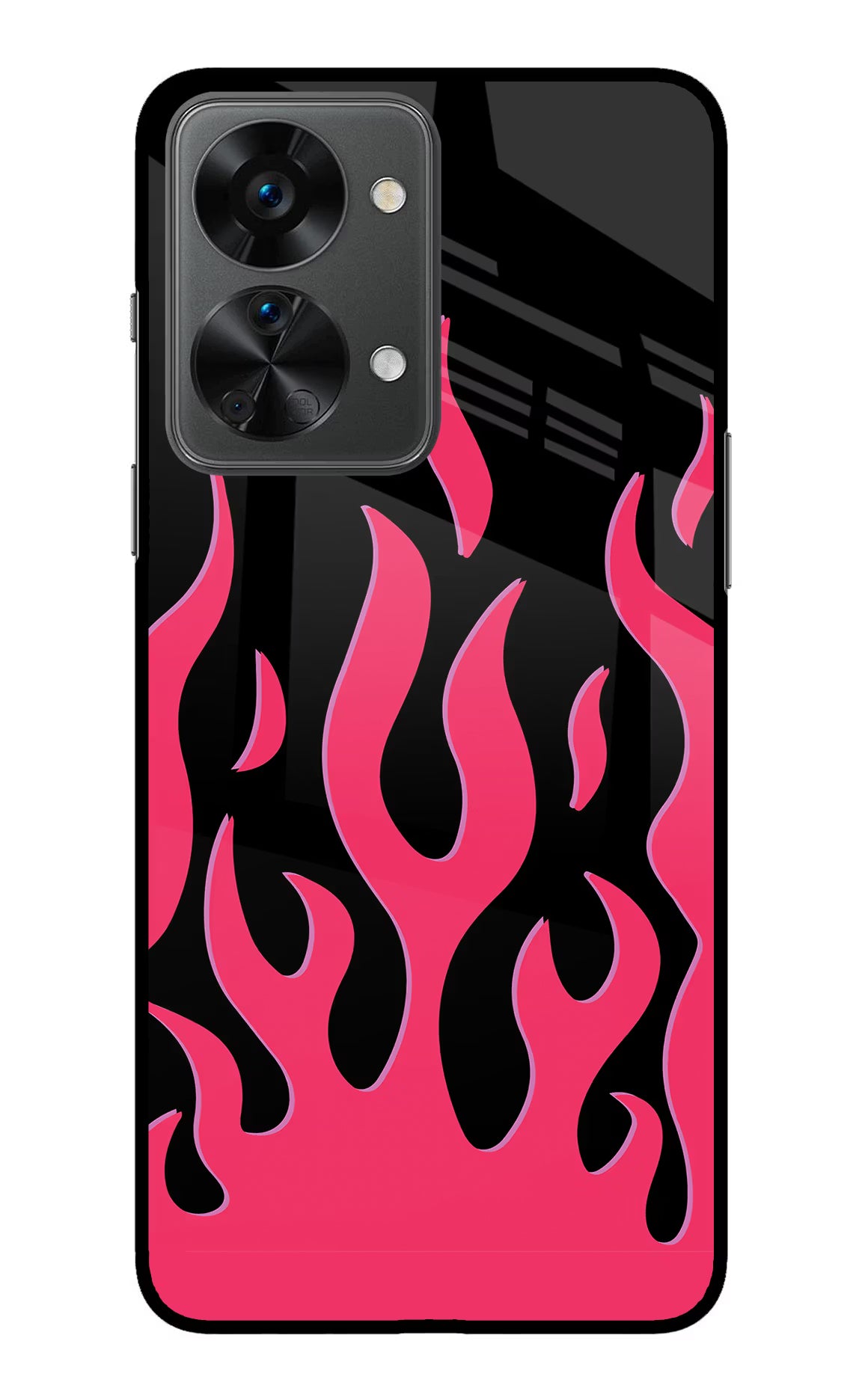 Fire Flames OnePlus Nord 2T 5G Back Cover - Fire Flames OnePlus Nord 2T 5G Glass Case Back Cover by Casekaro Fire Flames OnePlus Nord 2T 5G Glass Case Back Cover by Casekaro