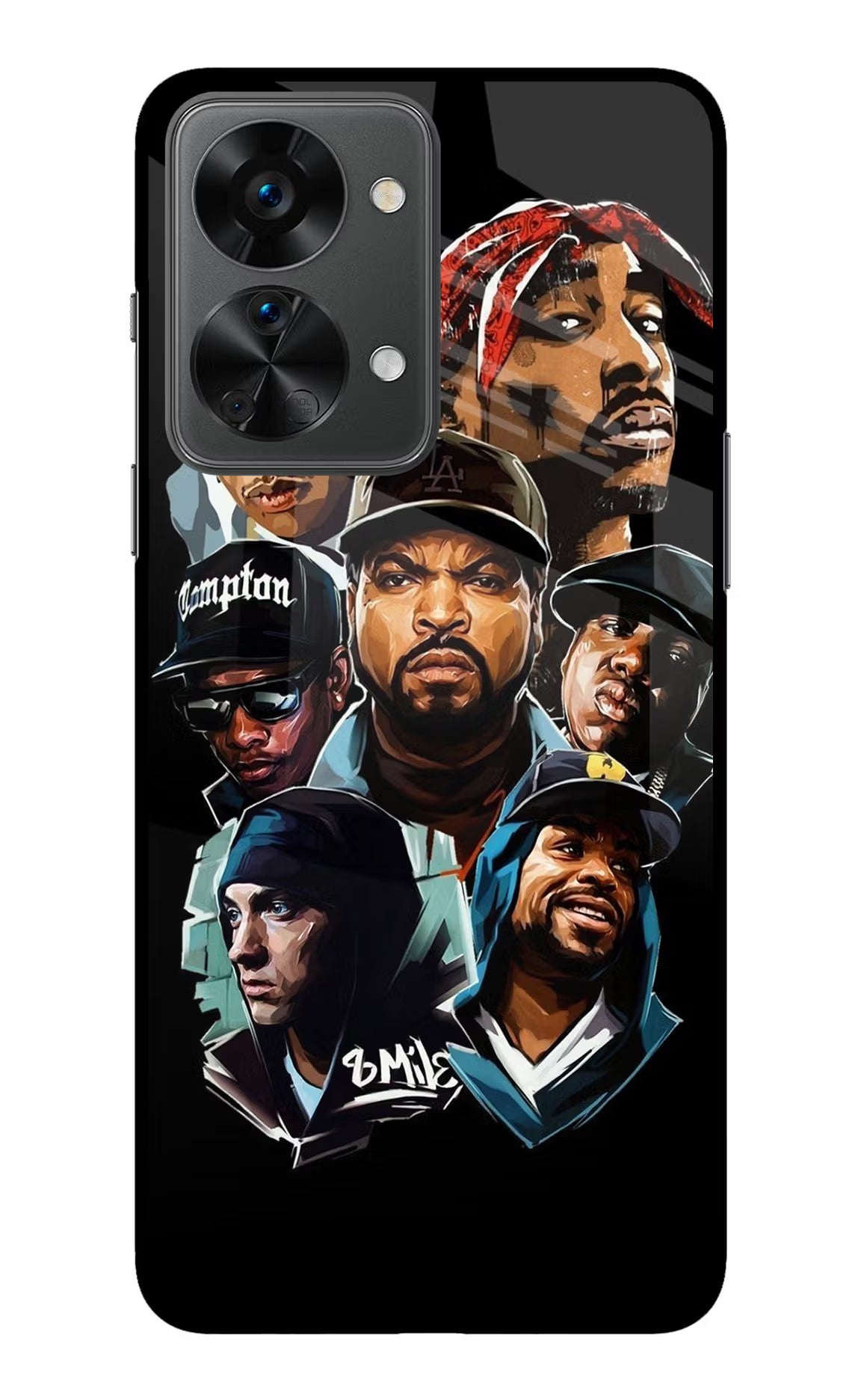 Rappers OnePlus Nord 2T 5G Back Cover - Rappers OnePlus Nord 2T 5G Glass Case Back Cover by Casekaro Rappers OnePlus Nord 2T 5G Glass Case Back Cover by Casekaro
