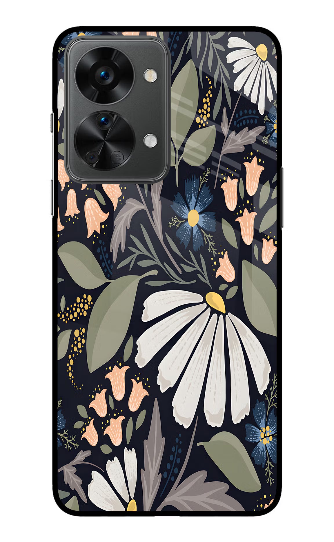 Flowers Art OnePlus Nord 2T 5G Glass Case - Flowers Art OnePlus Nord 2T 5G Glass Case Flowers Art OnePlus Nord 2T 5G Glass Case