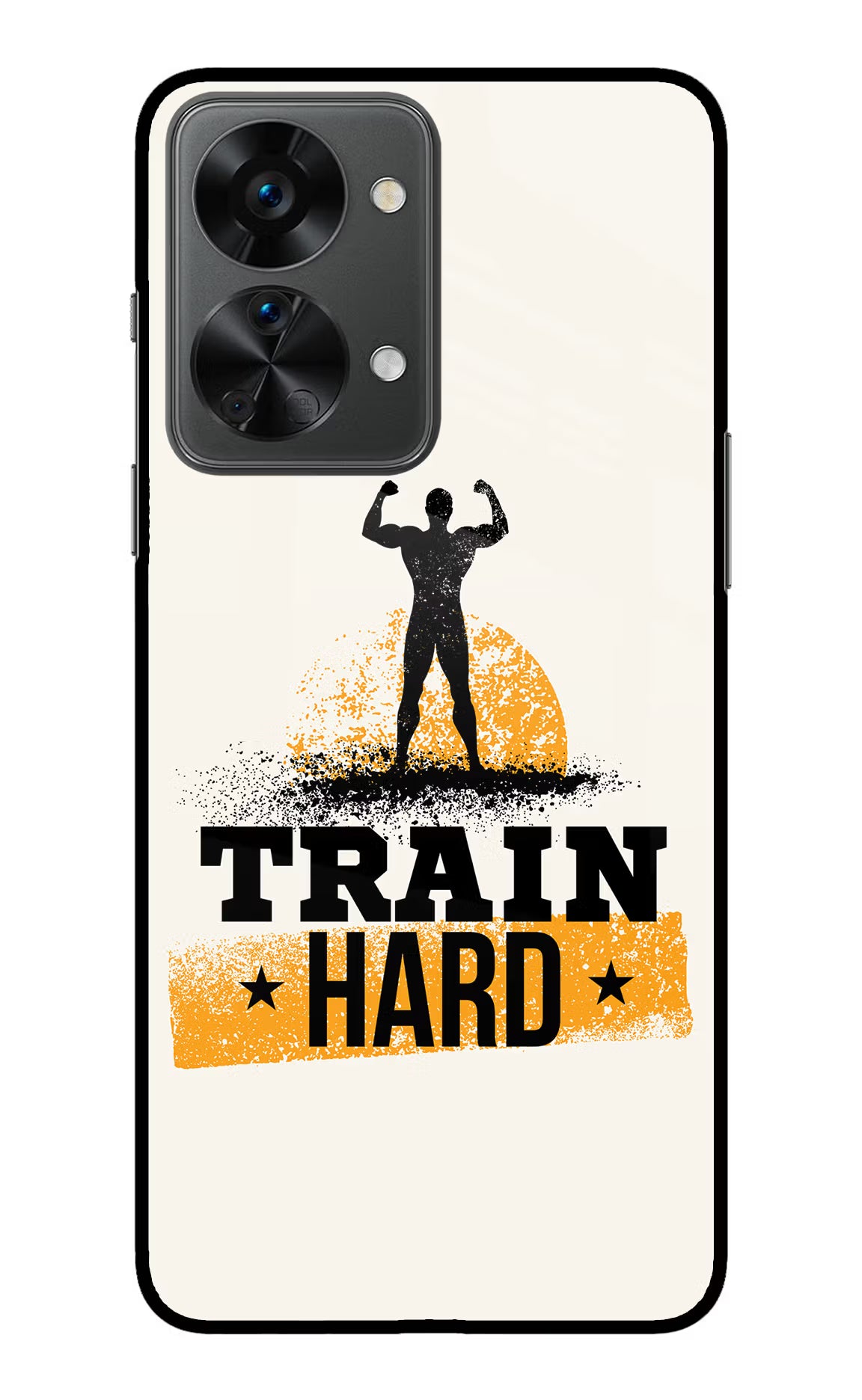 Train Hard OnePlus Nord 2T 5G Back Cover - Train Hard OnePlus Nord 2T 5G Glass Case Back Cover by Casekaro Train Hard OnePlus Nord 2T 5G Glass Case Back Cover by Casekaro