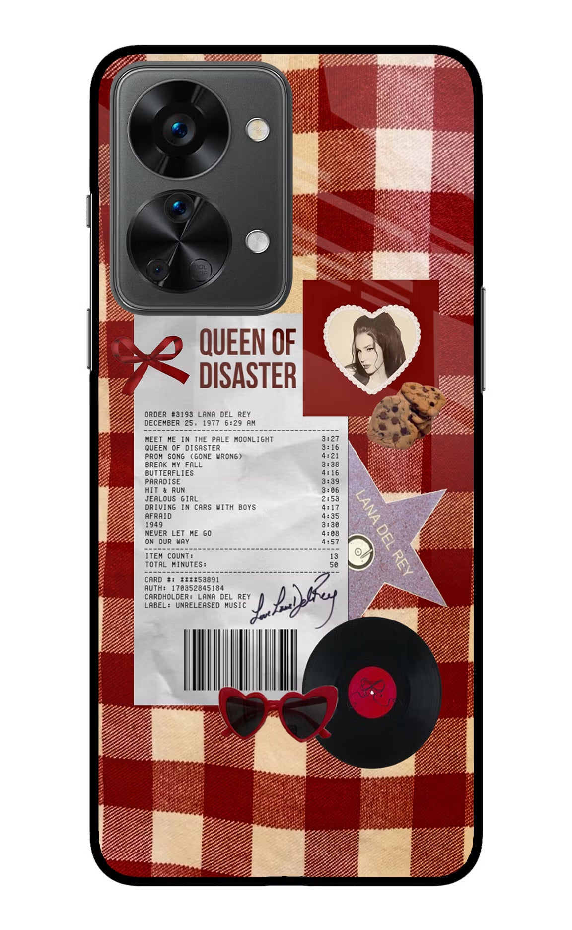 Queen of Disaster OnePlus Nord 2T 5G Glass Case - Queen of Disaster OnePlus Nord 2T 5G Glass Case Queen of Disaster OnePlus Nord 2T 5G Glass Case