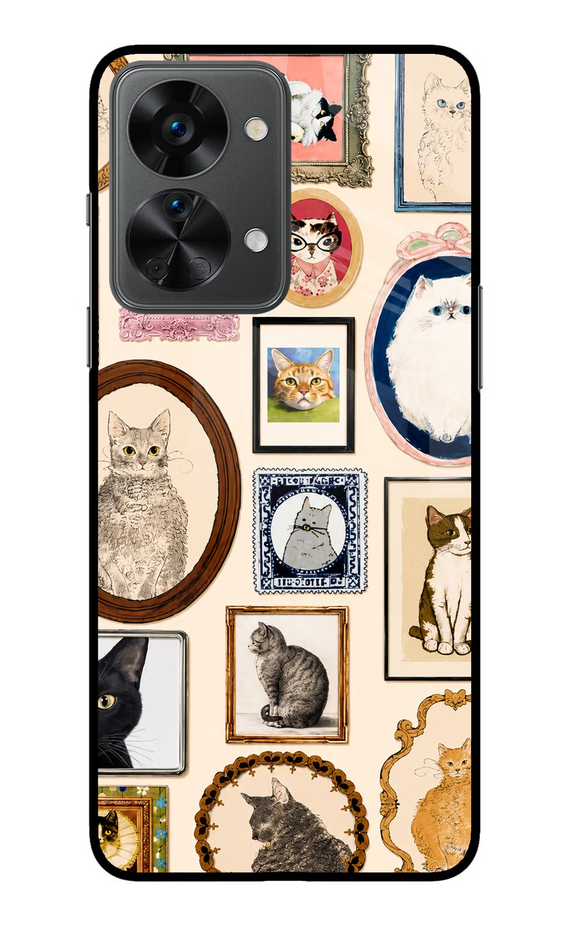 Mirror Cats OnePlus Nord 2T 5G Glass Case - Mirror Cats OnePlus Nord 2T 5G Glass Case Mirror Cats OnePlus Nord 2T 5G Glass Case