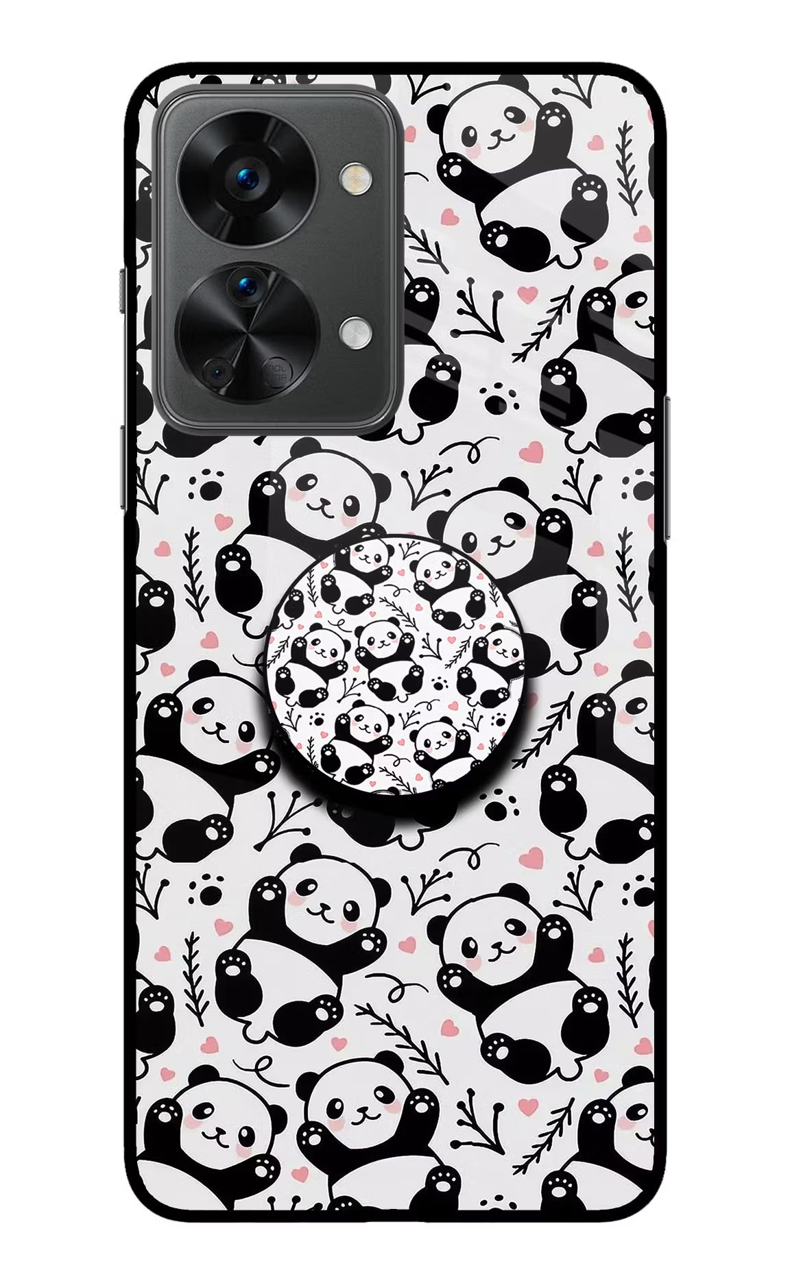 Cute Panda OnePlus Nord 2T 5G Glass Case - Cute Panda OnePlus Nord 2T 5G Glass Case Cute Panda OnePlus Nord 2T 5G Glass Case