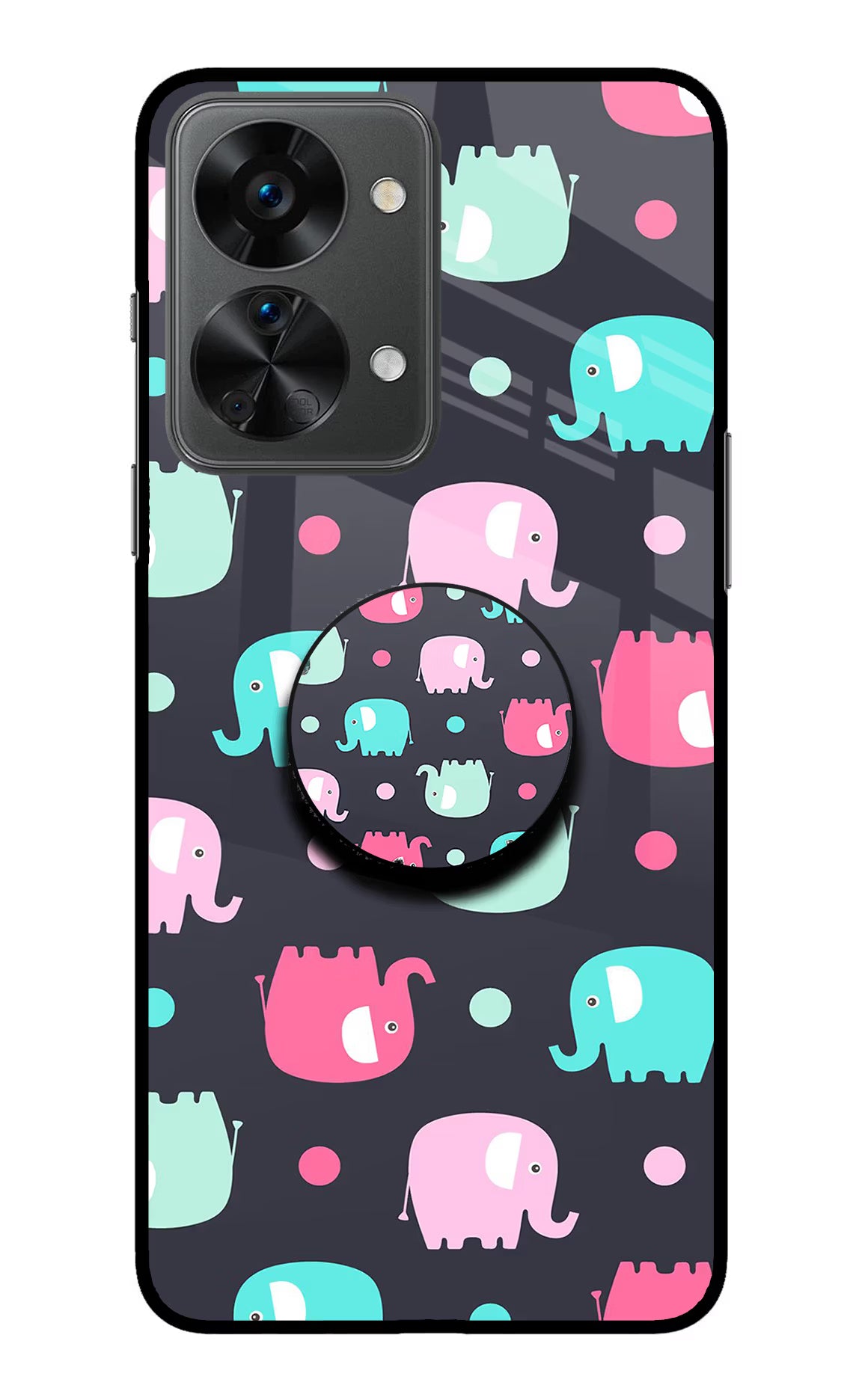 Baby Elephants OnePlus Nord 2T 5G Glass Case - Baby Elephants OnePlus Nord 2T 5G Glass Case Baby Elephants OnePlus Nord 2T 5G Glass Case