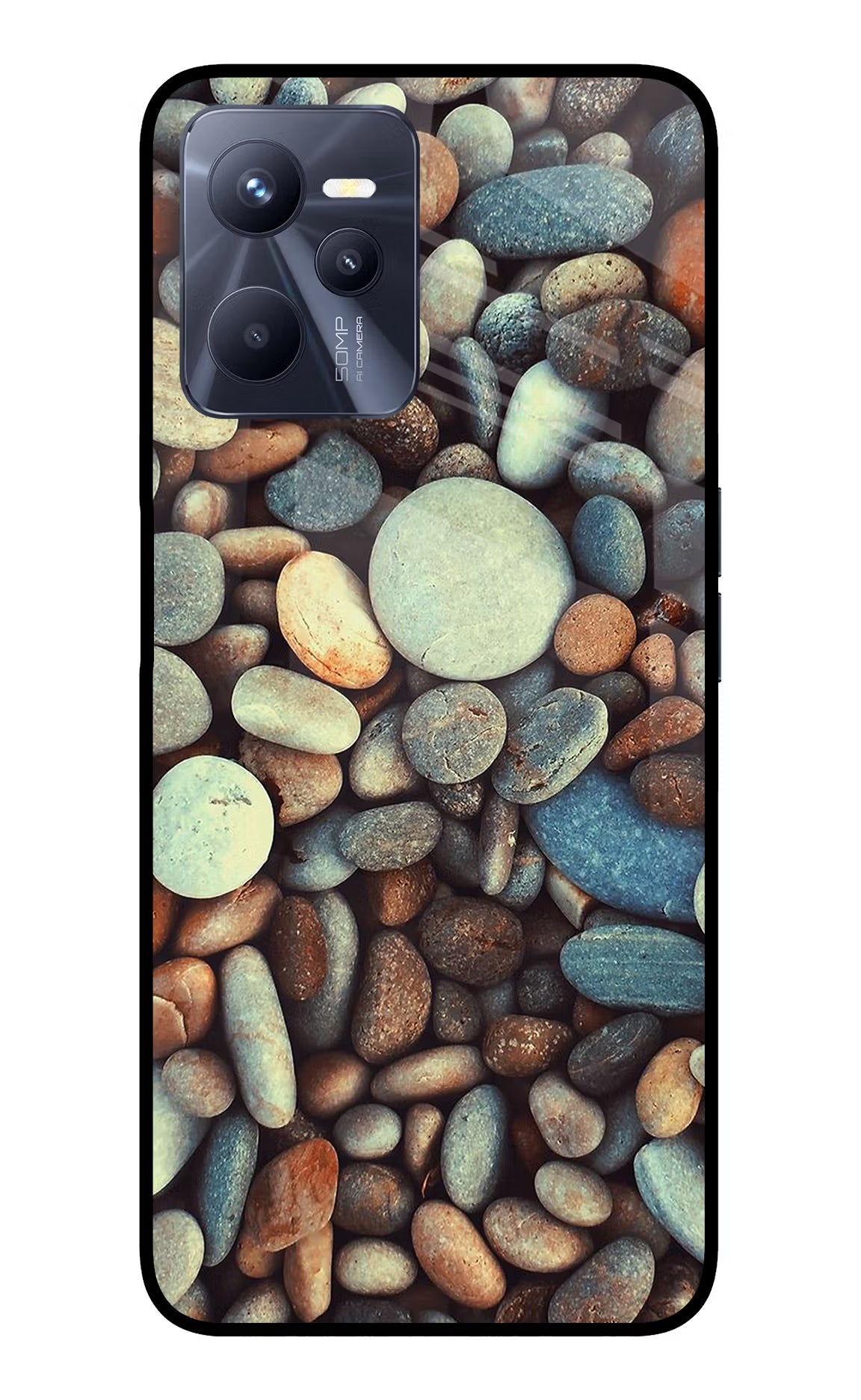 Pebble Realme C35 Glass Case - Pebble Realme C35 Glass Case Pebble Realme C35 Glass Case