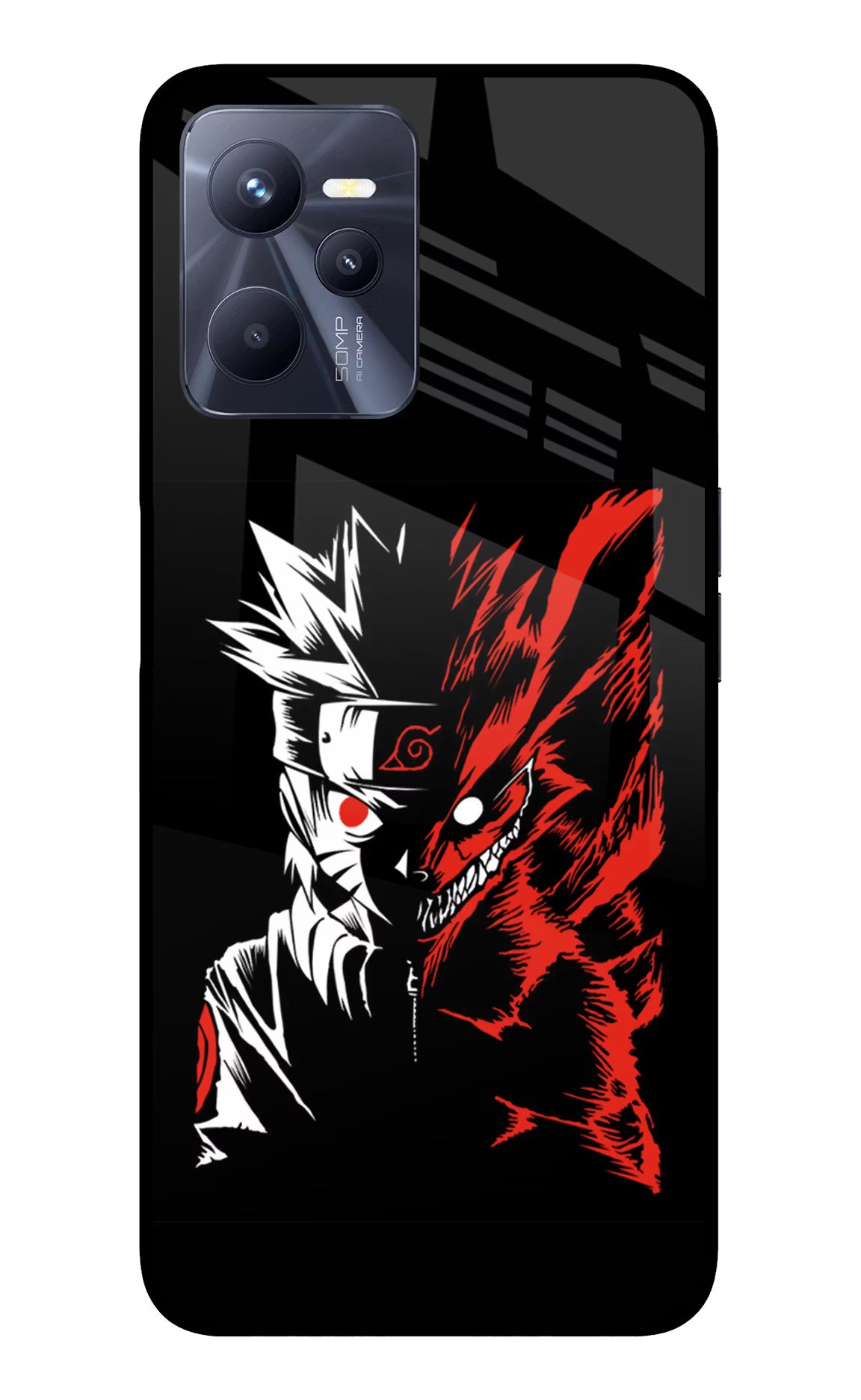 Naruto Two Face Realme C35 Glass Case - Naruto Two Face Realme C35 Glass Case Naruto Two Face Realme C35 Glass Case